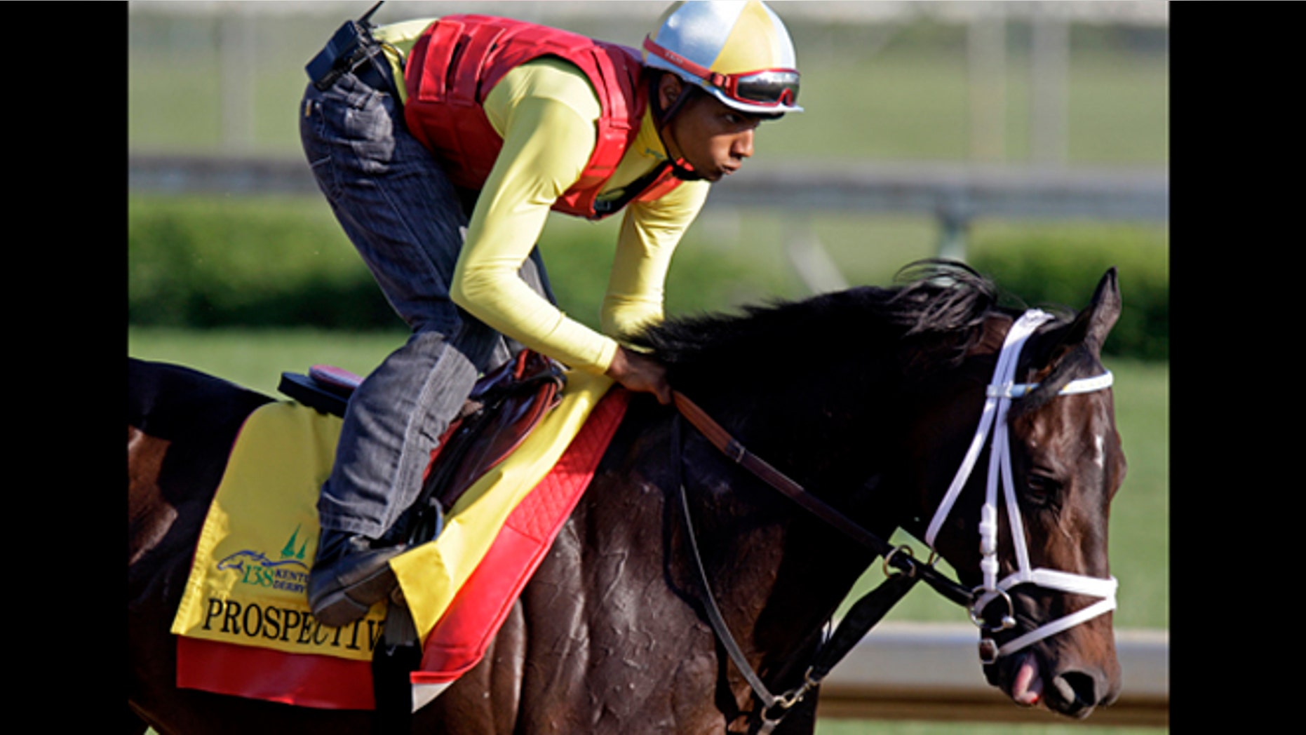 at Churchill Downs Wednesday, May 2, 2012, in Louisville, Ky. (AP Photo/Morry Gash)