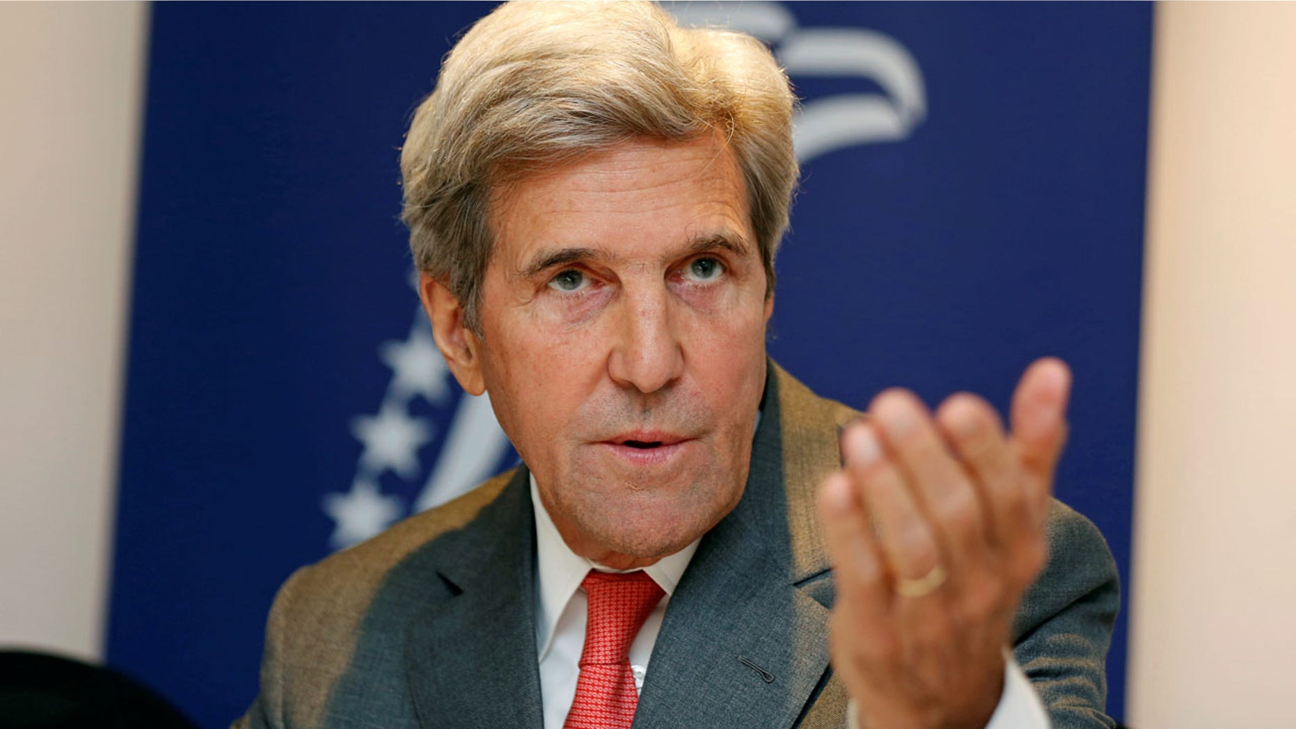 FILE: Former Secretary of State John Kerry poked fun at President Trump's weight during a speech this weekend.