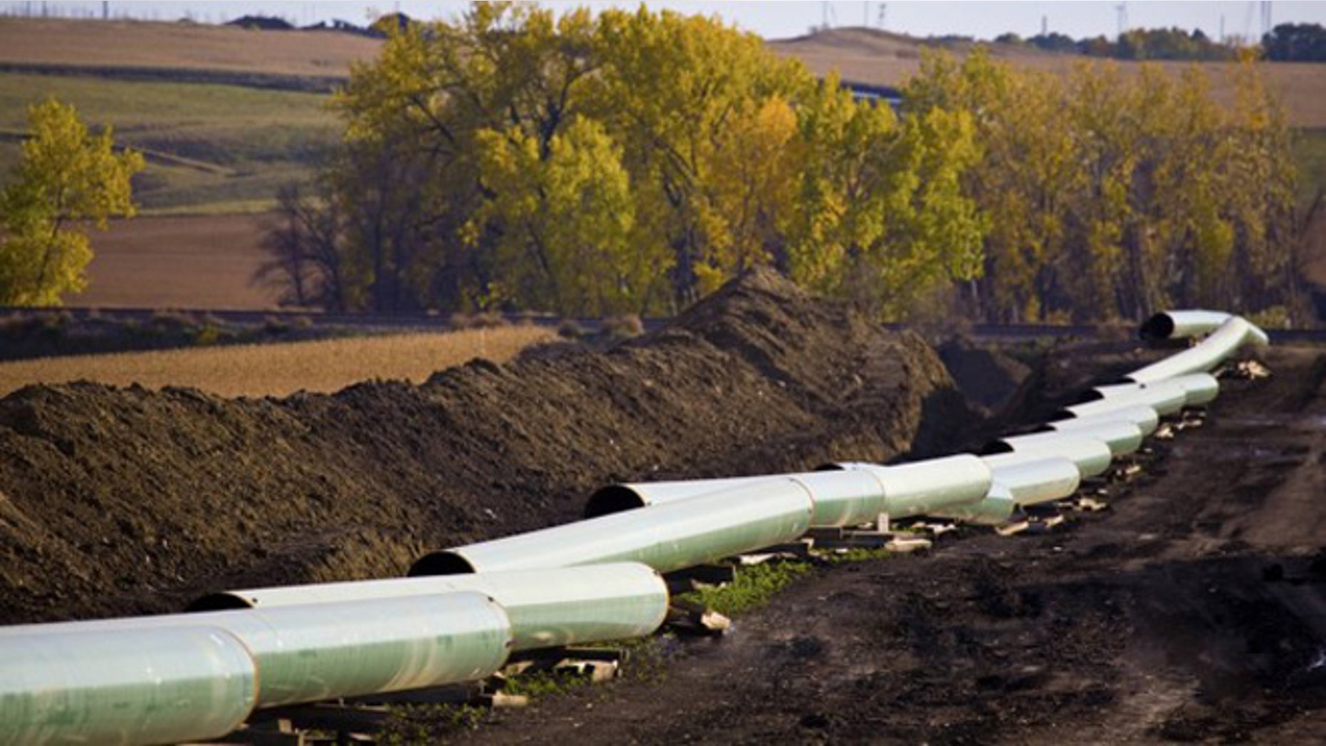 Shown here is a section of the Keystone Pipeline in North Dakota.