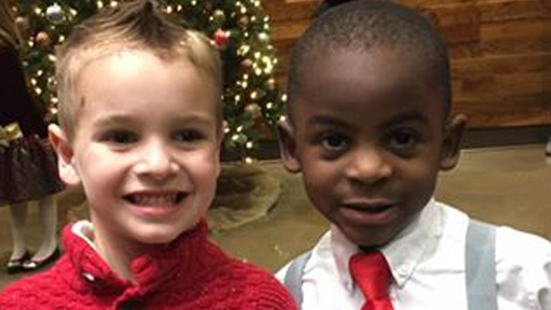 Lydia Stith Rosebush posted the photo of her son and his friend.