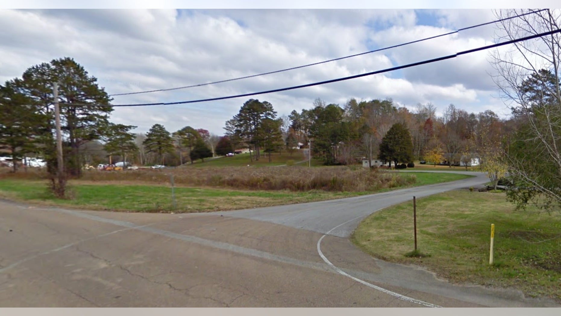 The intersection where investigators say they found the kids walking to school.