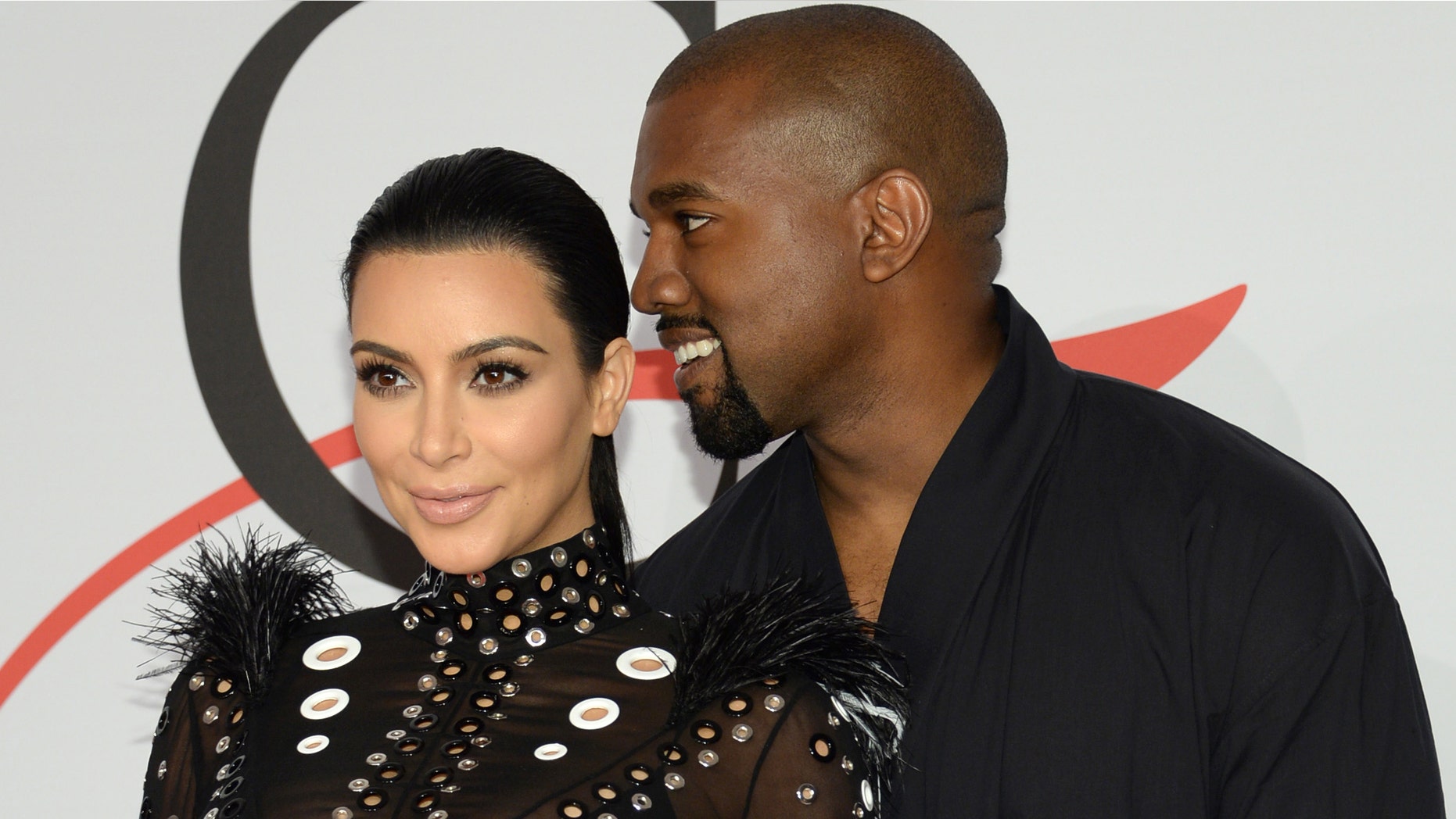 June 1, 2015. Kim Kardashian, left, and Kanye West arrive at the 2015 CFDA Fashion Awards at Alice Tully Hall, Lincoln Center, in New York.