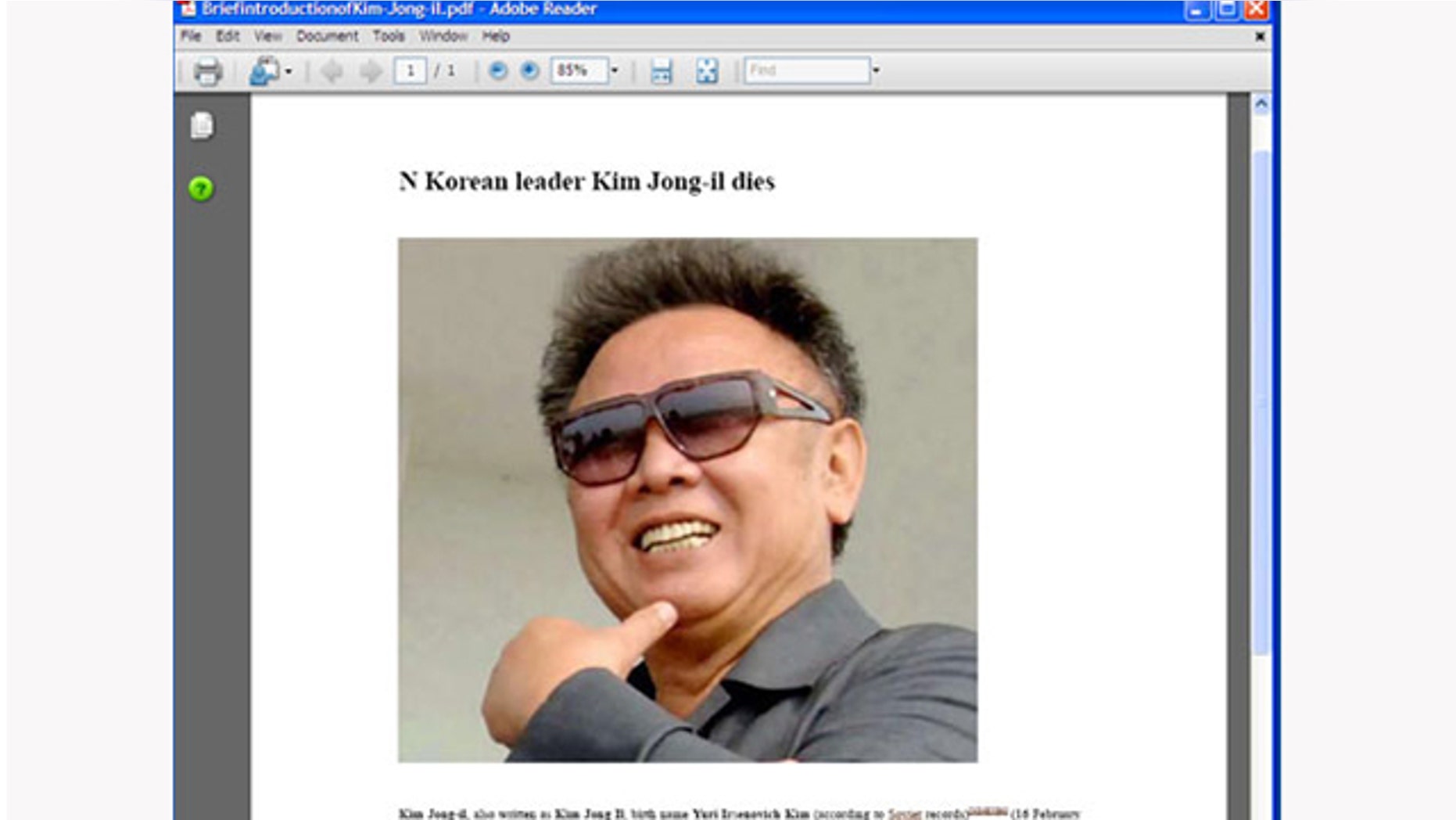 Kim Jong Il related malware has already begun to propagate the web.