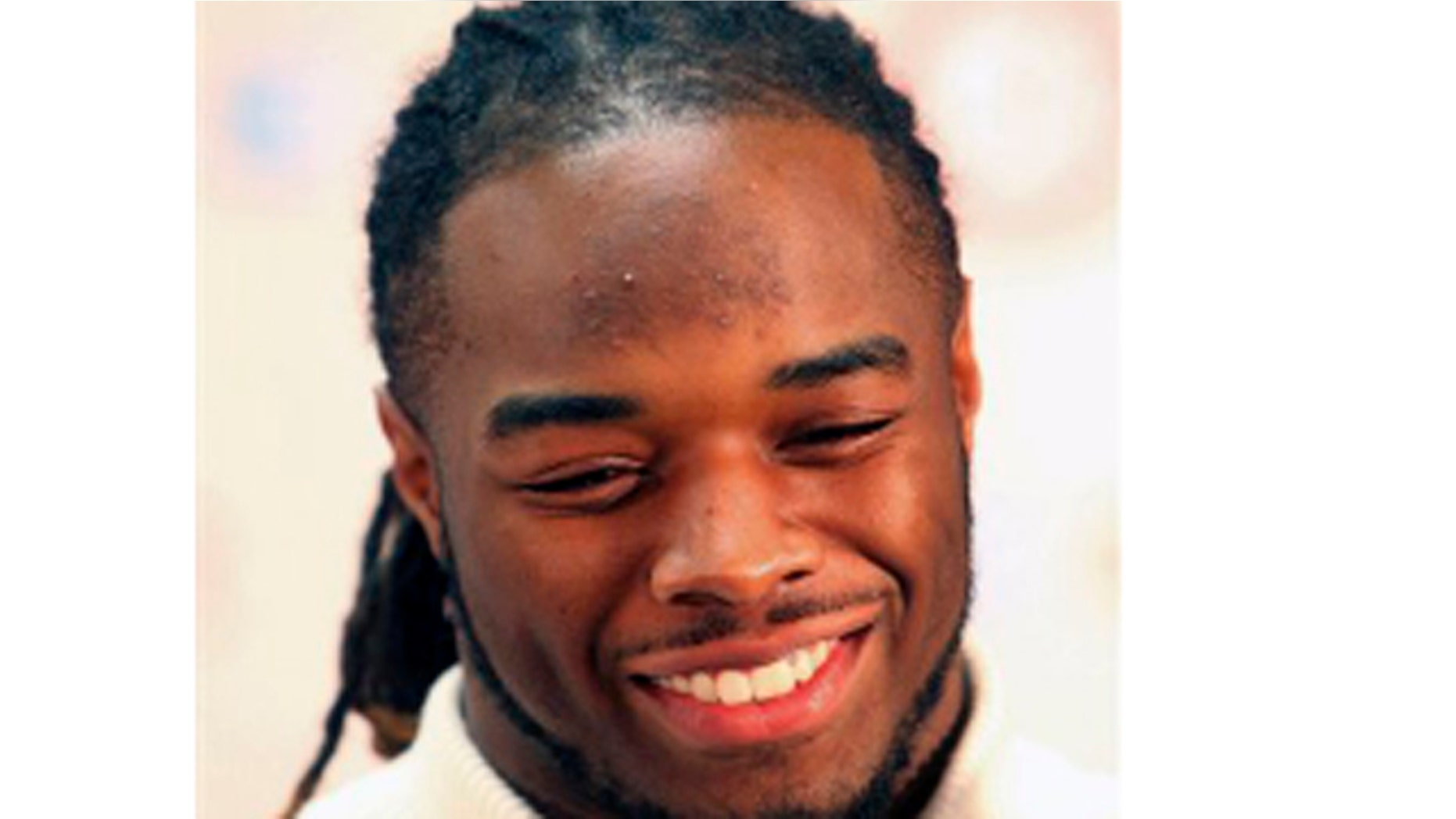 Jan. 12, 2012: Alabama running back Trent Richardson reacts during a press conference, in Tuscaloosa, Ala.