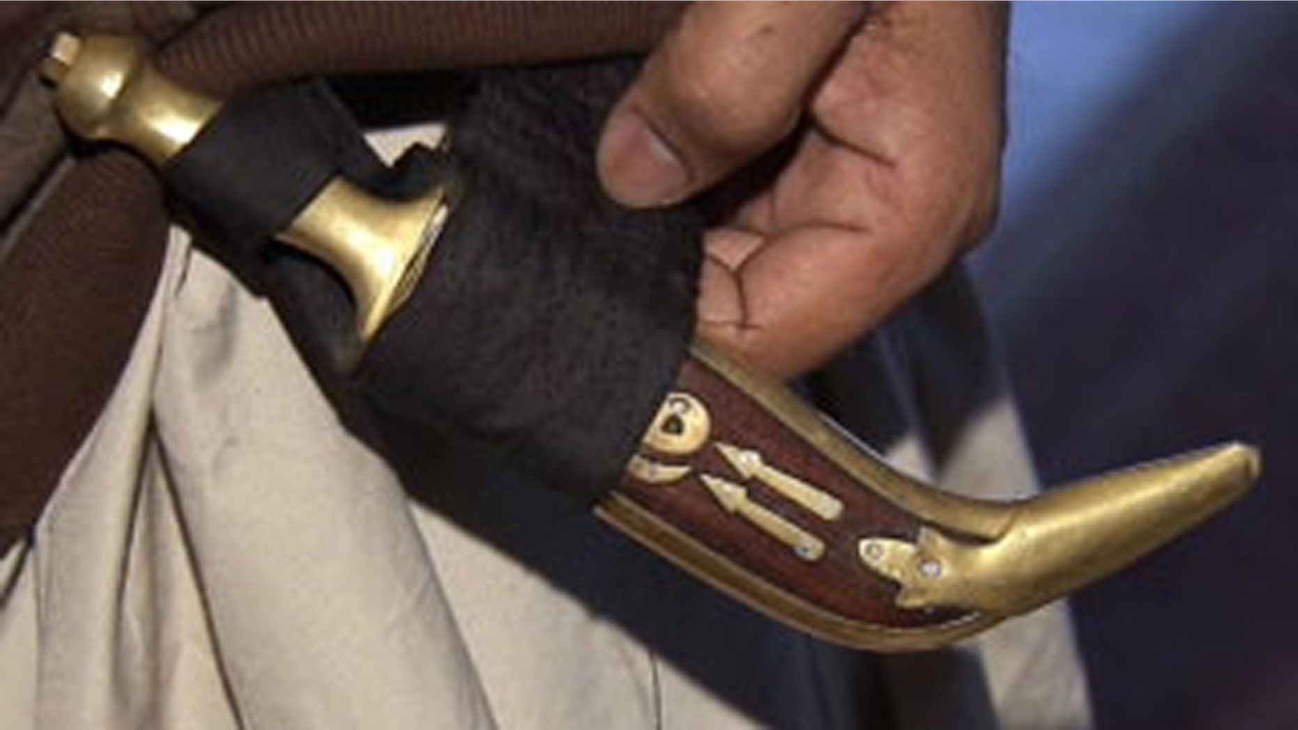 In the Sikh tradition, the kirpan represents a commitment to fight evil. The dagger is a religious symbol that baptized Sikh males are expected to carry (MyFoxDetroit.com).