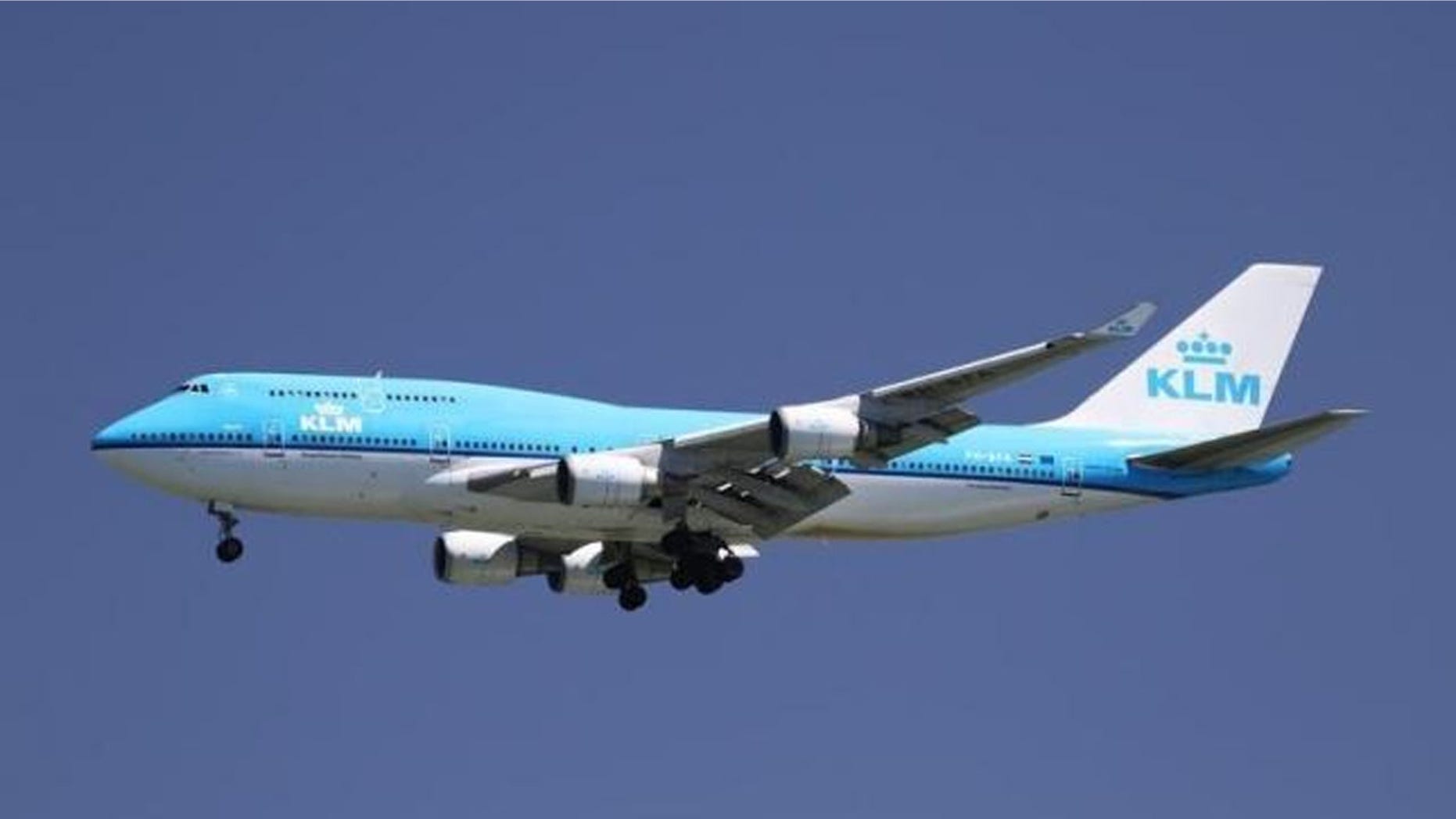 The man was arrested after the plane landed.