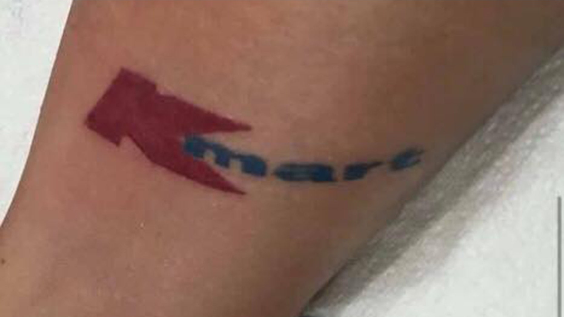One anonymous Australian woman has made waves online after sharing images of her new body art to Facebook fan page Kmart Hacks & Roasts.