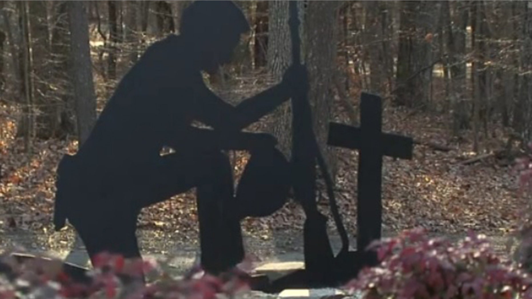 King city officials voted to remove this sculpture depicting a soldier kneeling in prayer before a cross to settle a lawsuit claiming the artwork promoted Christianity.