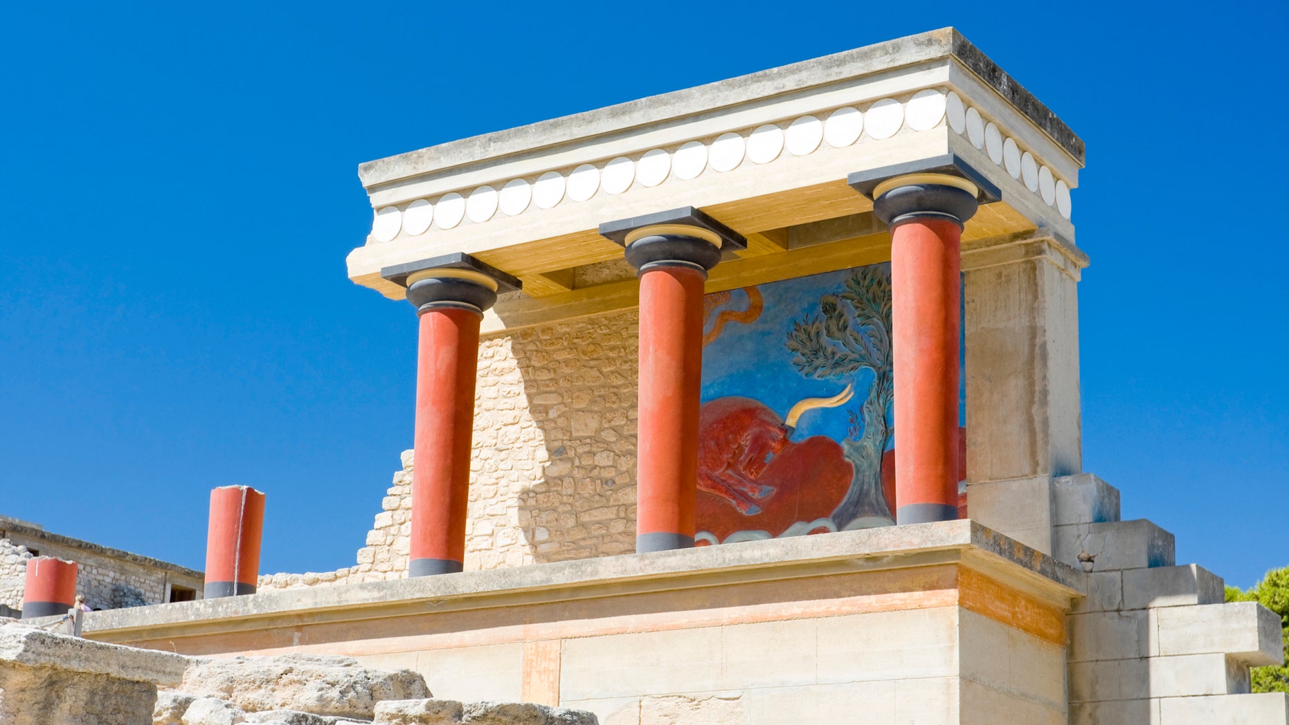 North gate at Knossos palace, Crete, Greece, iStock