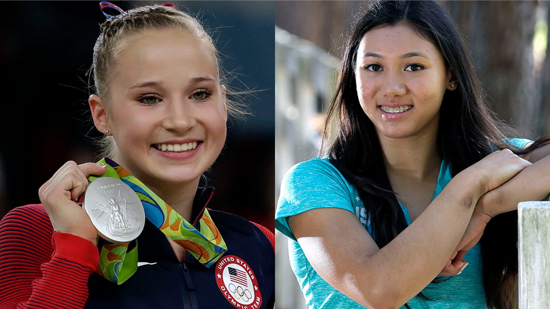 Madison Kocian, left, and Kyla Ross have both claimed they were sexually abused by former USA Gymnastics team doctor Larry Nassar.
