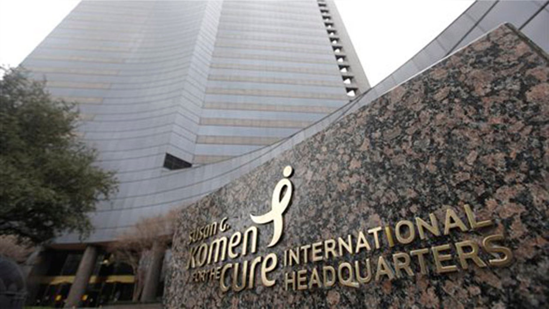 Feb. 3, 2012: The Susan Komen For The Cure international headquarters are shown in the Dallas suburb of Addison, Texas.