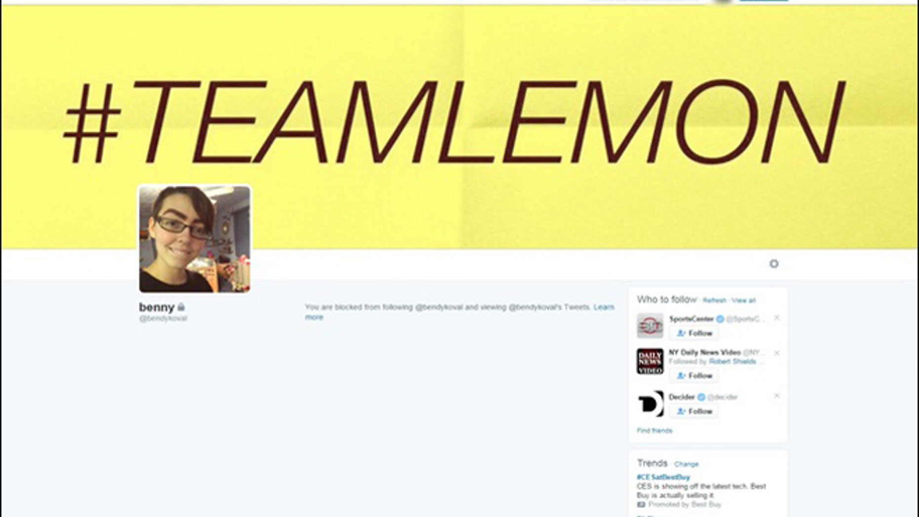 Bethany “Benny” Koval, 16, of Fair Lawn, NJ was called to the principal’s office at Fair Lawn High School on Wednesday after complaints were filed against her by another student regarding her twitter page. Since the publicity, Koval has made her page private.