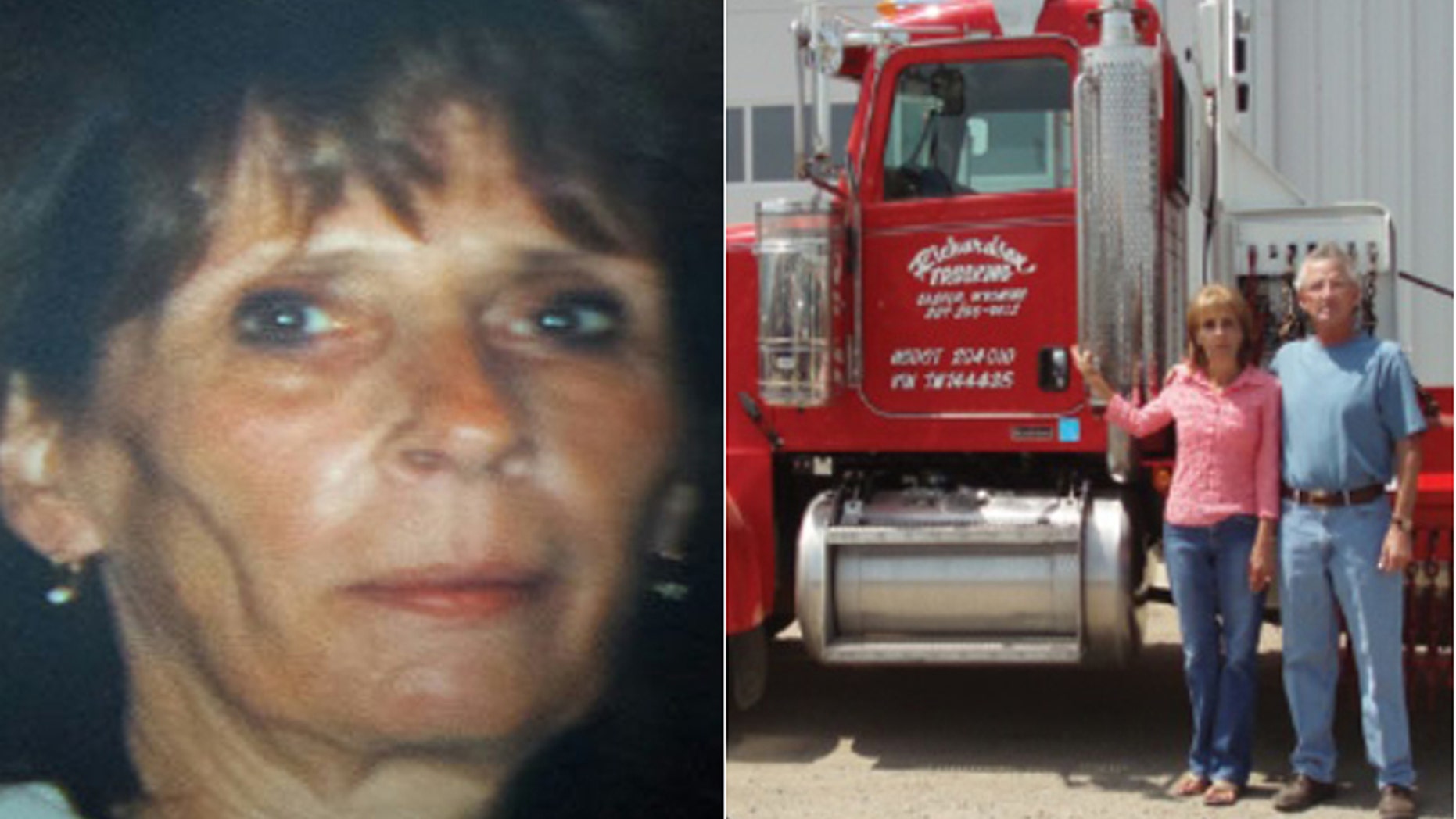 Richardson's husband died in 2013, but she continued to run the thriving trucking company.