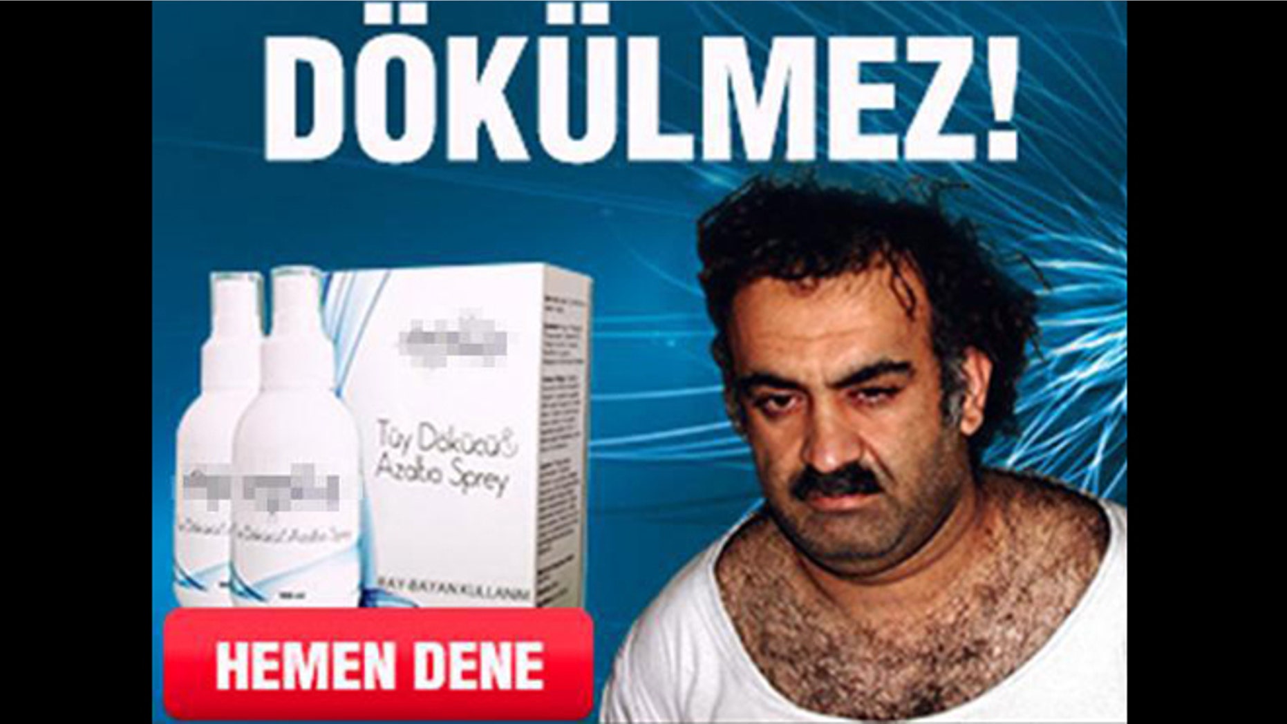 An Epila representative claims the company did not know prior to the ad that Khalid Sheikh Mohammed was a terrorist.