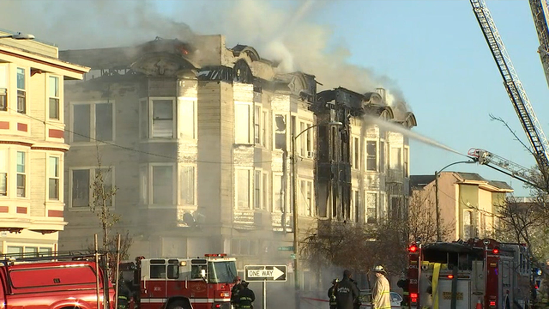 Oakland fire crews say they believe there was a fatality in the blaze.