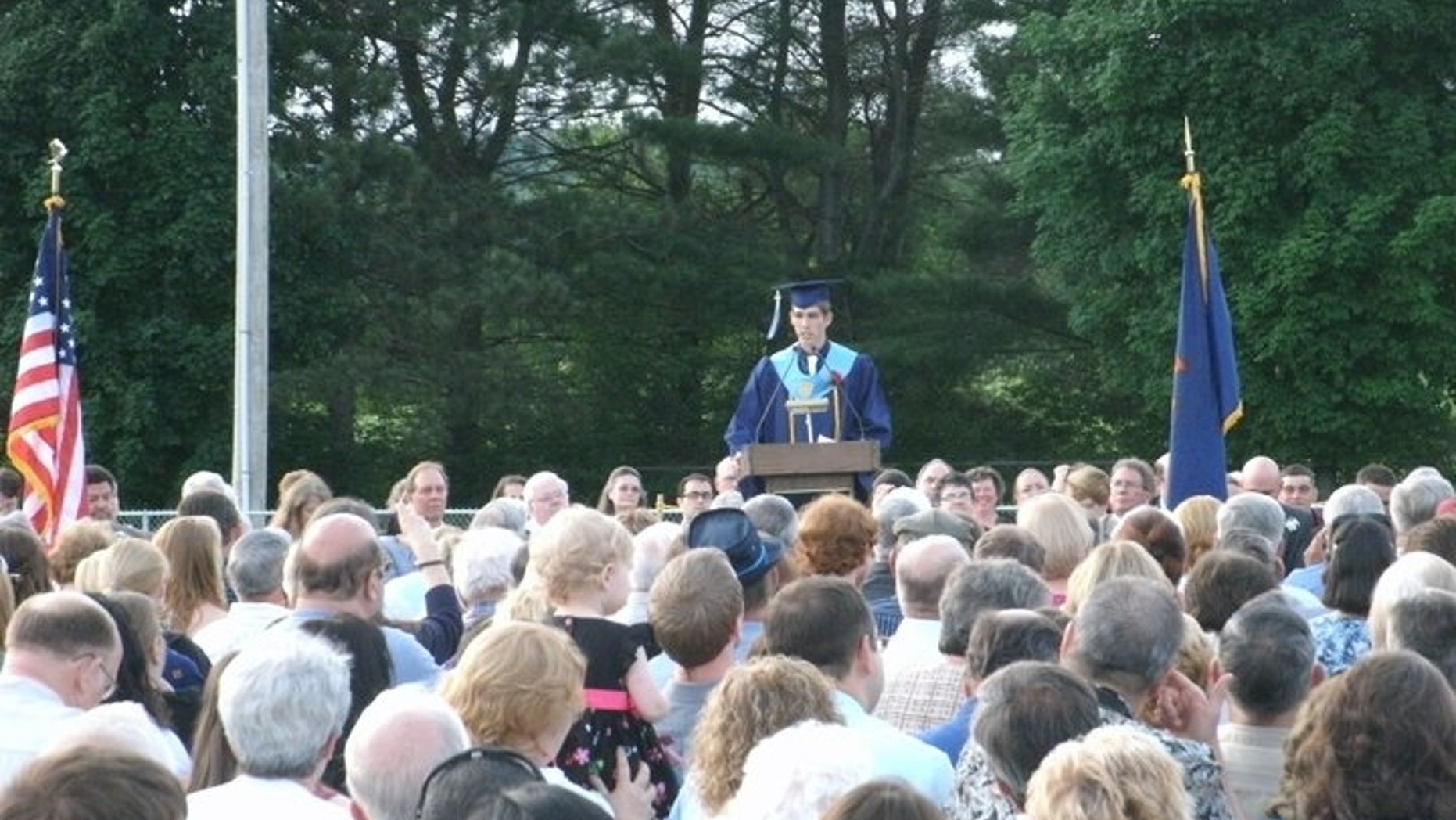 Vermont valedictorian Kyle Gearwar told to he could not speak about Jesus in his graduation speech.