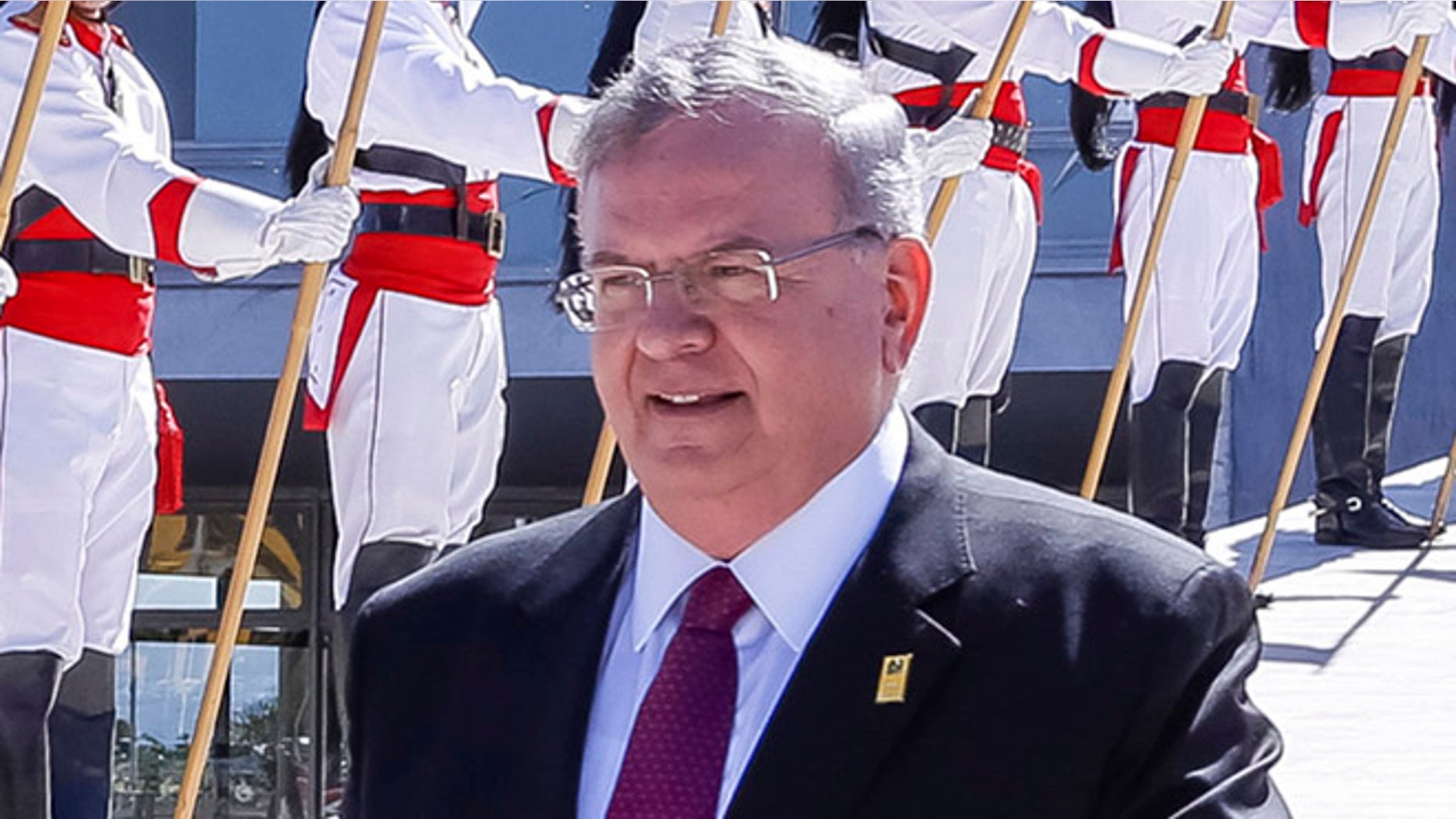 Greece's ambassador to Brazil, Kyriakos Amiridis, at a government ceremony in Brasilia, Brazil.