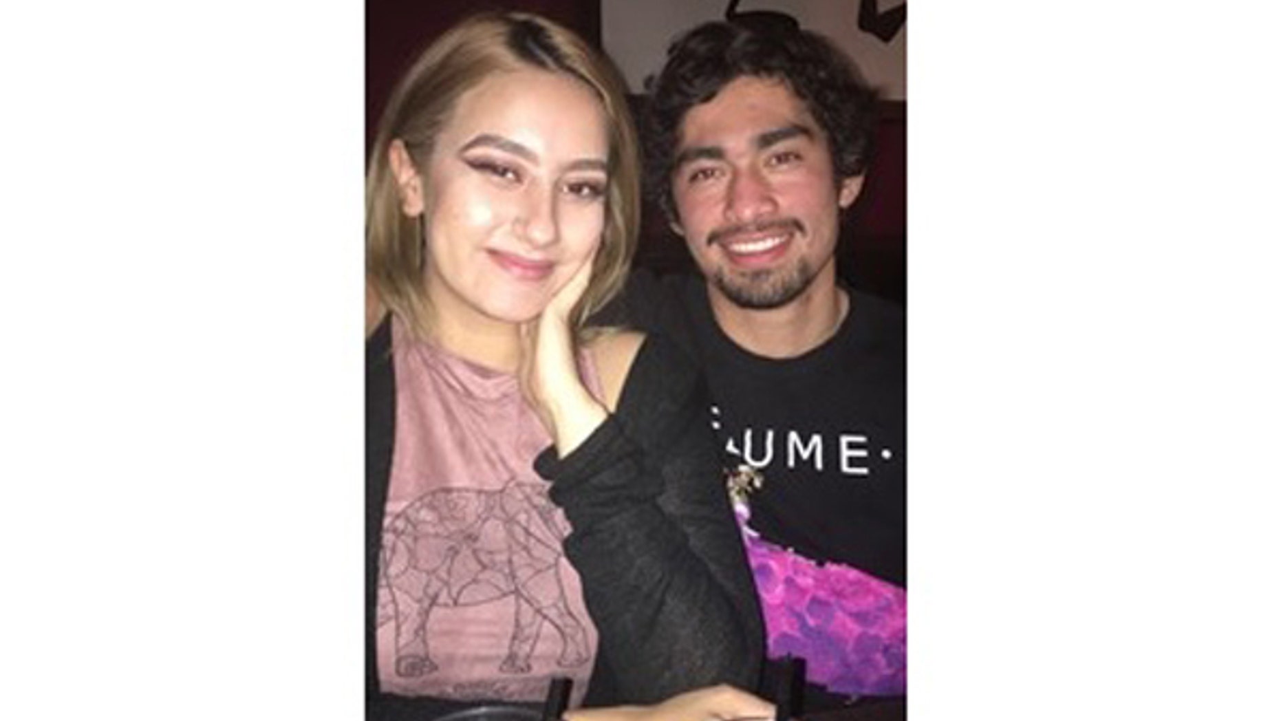 Olivia Hannah Gonzalez, 20, and Brian Fernandez, 21, are seen in this undated photo provided by the LAPD.