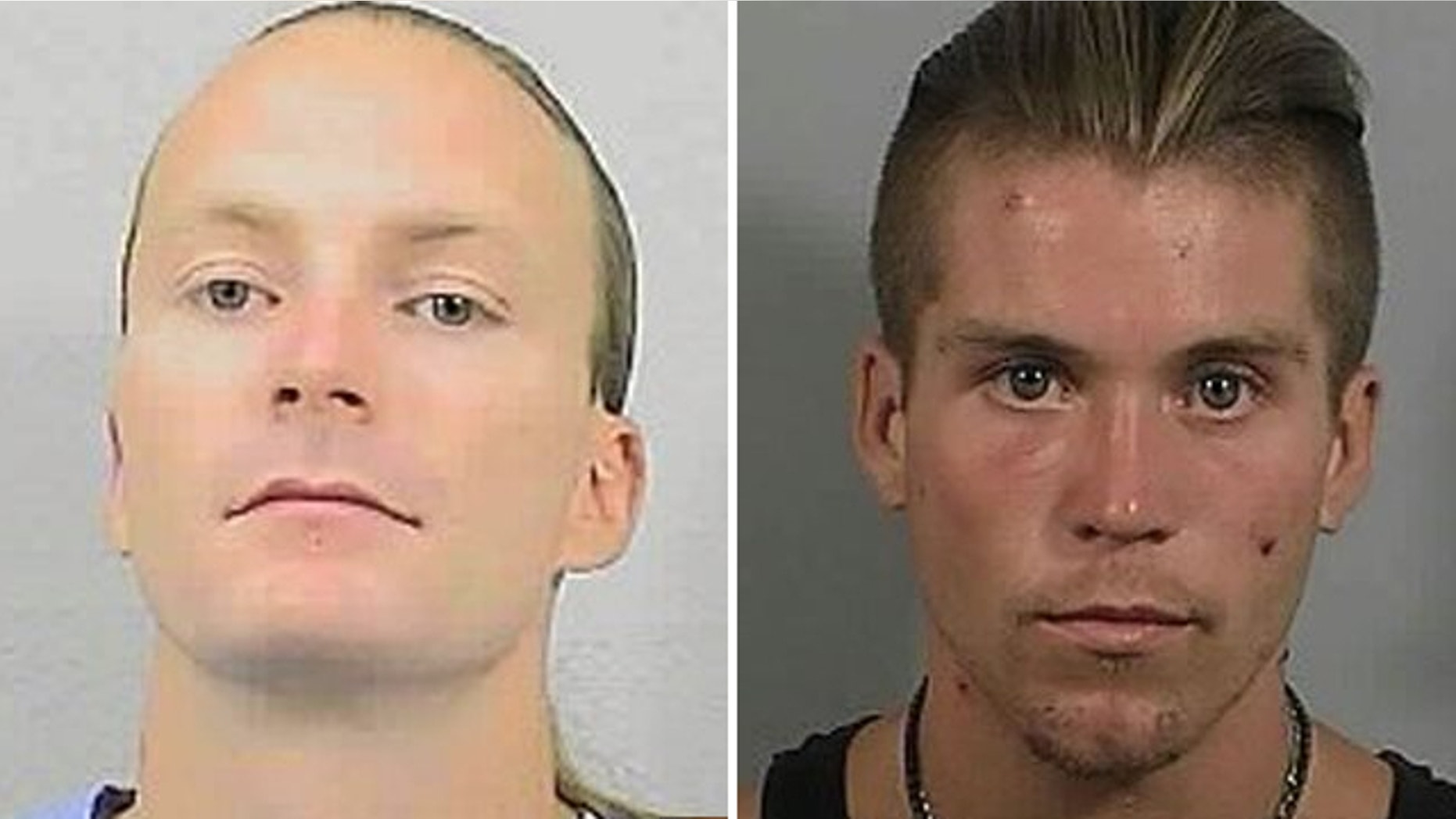 UNDATED: This image provided by California Department of Corrections and Rehabilitation shows Tobias Summers, left, and Daniel Martinez.