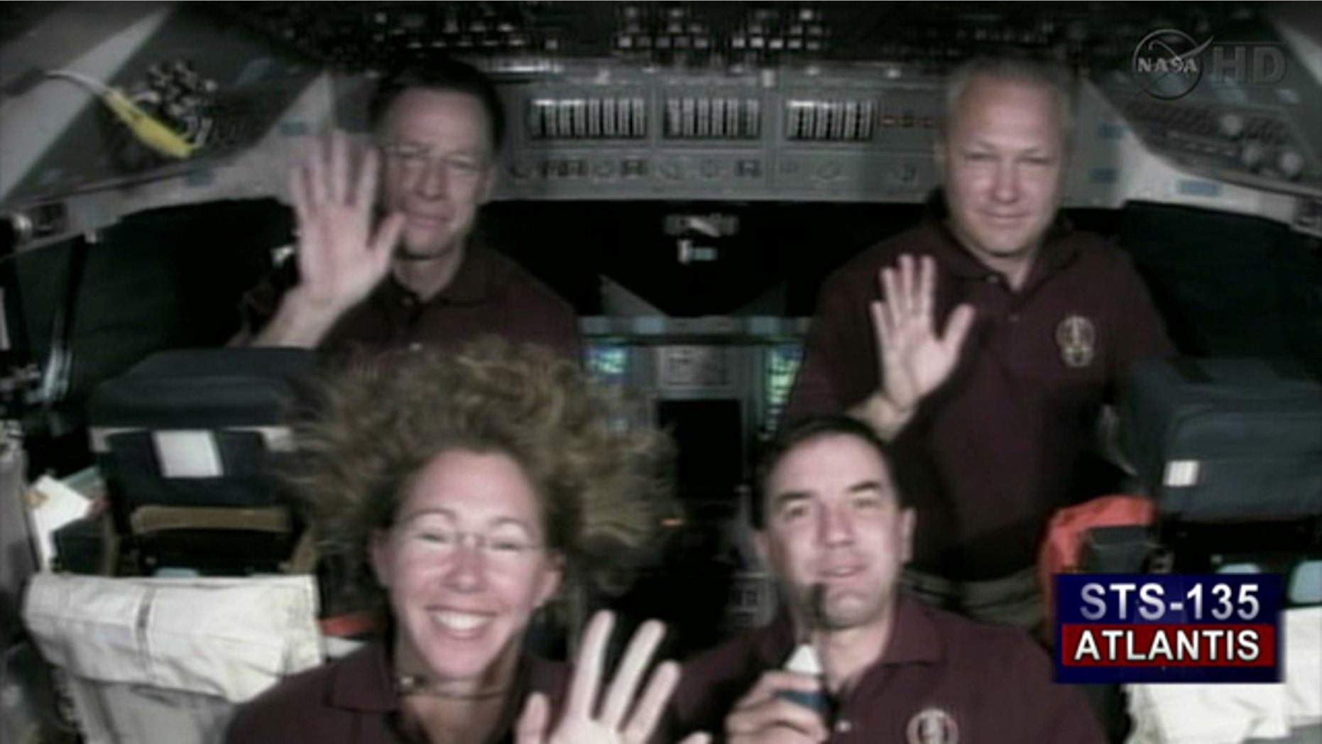 The Final Shuttle Crew (from top left to bottom right): Shuttle Commander Chris Ferguson, Pilot Doug Hurley, Specialist Sandy Magnus, Specialist Rex Walheim