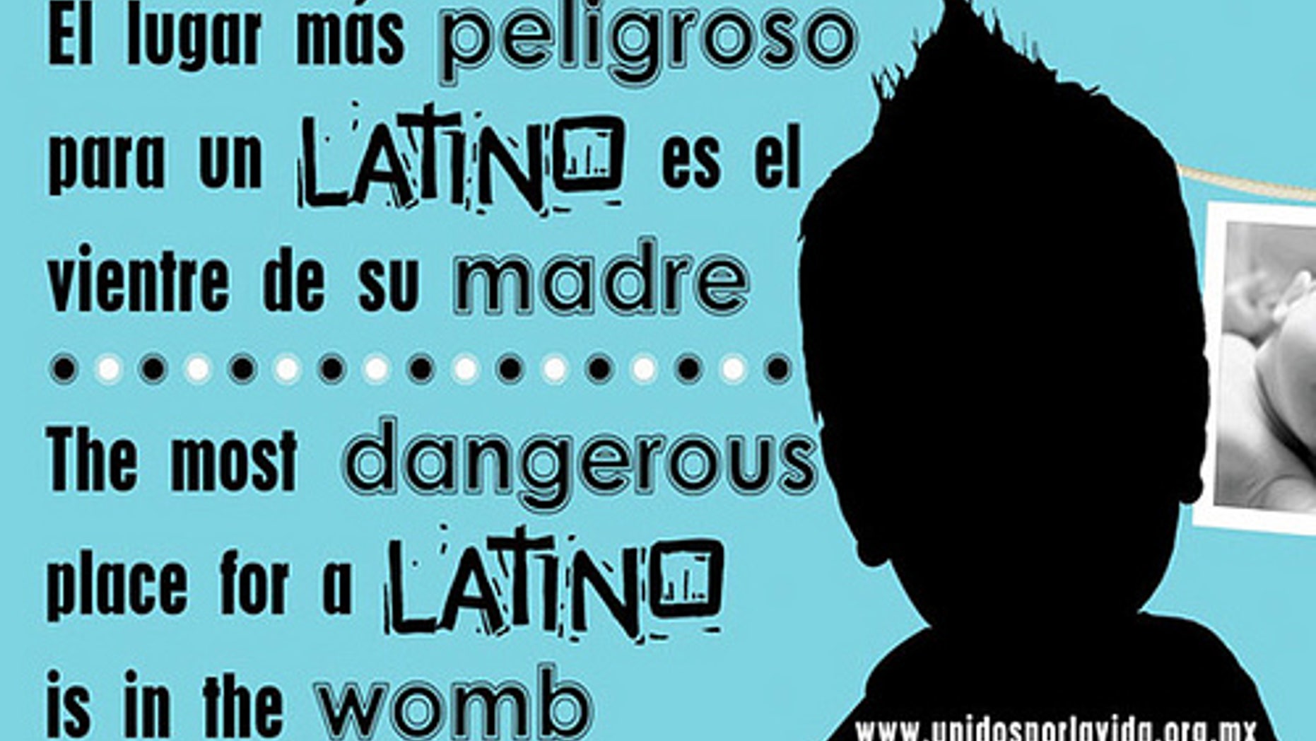 This image from the website of the Latino Partnership for Conservative Principles shows a controversial billboad that has been taken down in Los Angeles
