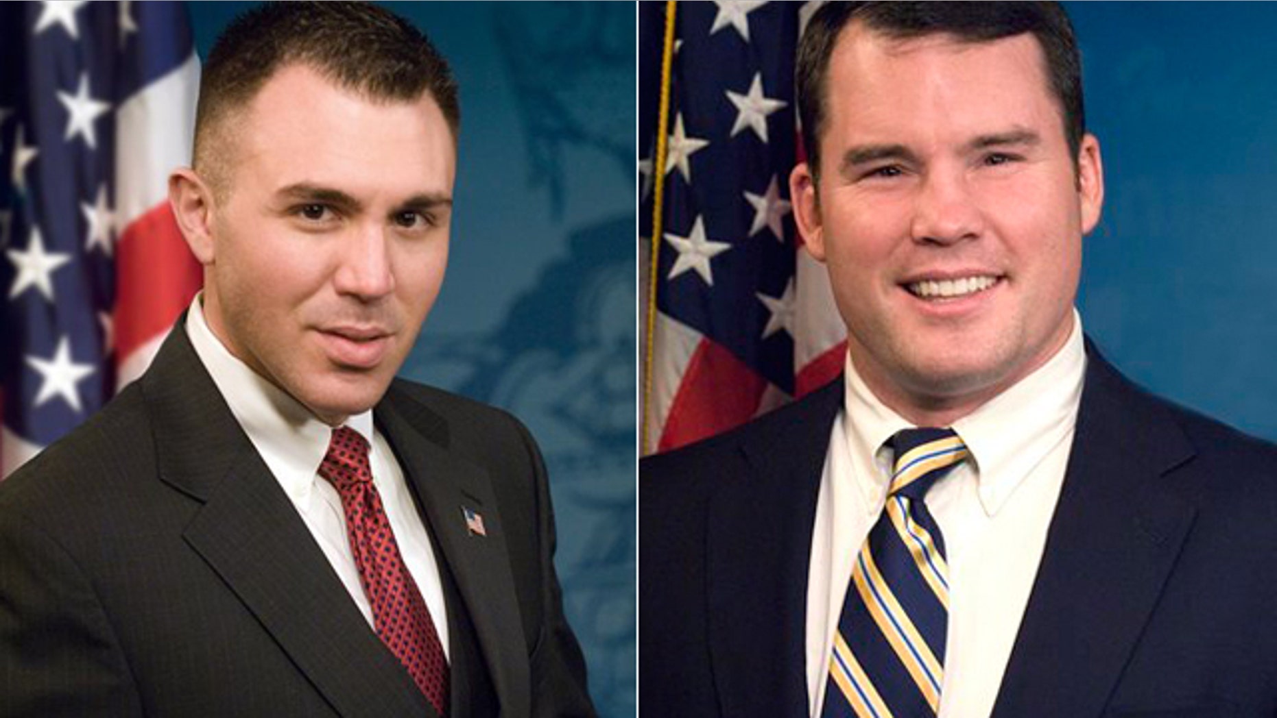 State Rep. Marty Flynn, right, and Rep. Ryan Bizzarro were accosted while they walked home near the Capitol on Tuesday night.