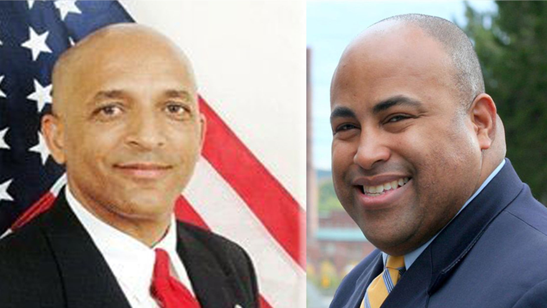 Daniel Rivera (right) a Gulf War veteran and president of the Lawrence City Council, is running against Mayor William Lantigua.