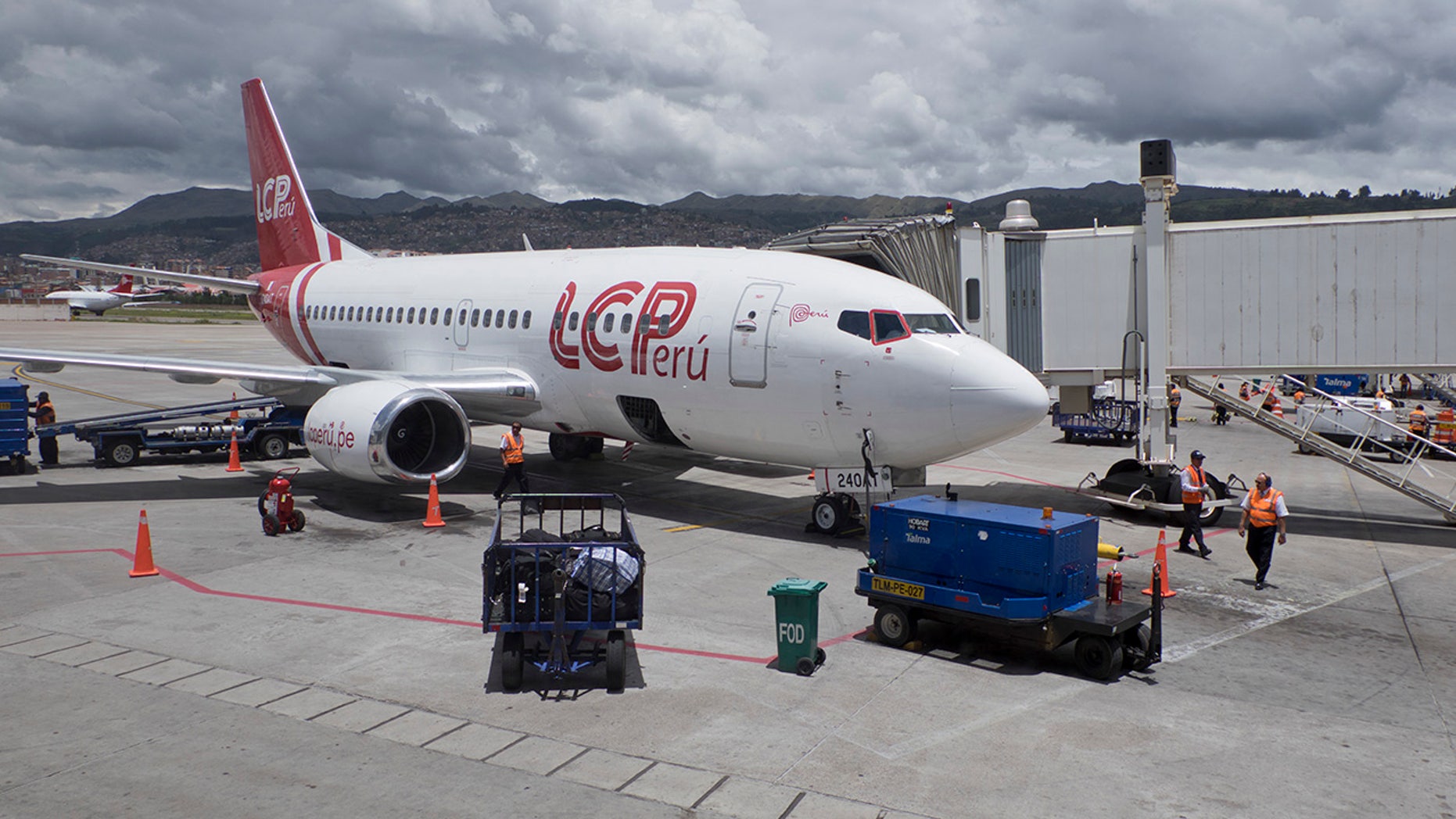 The pilot was forced to make a “hard landing” or “belly landing.”