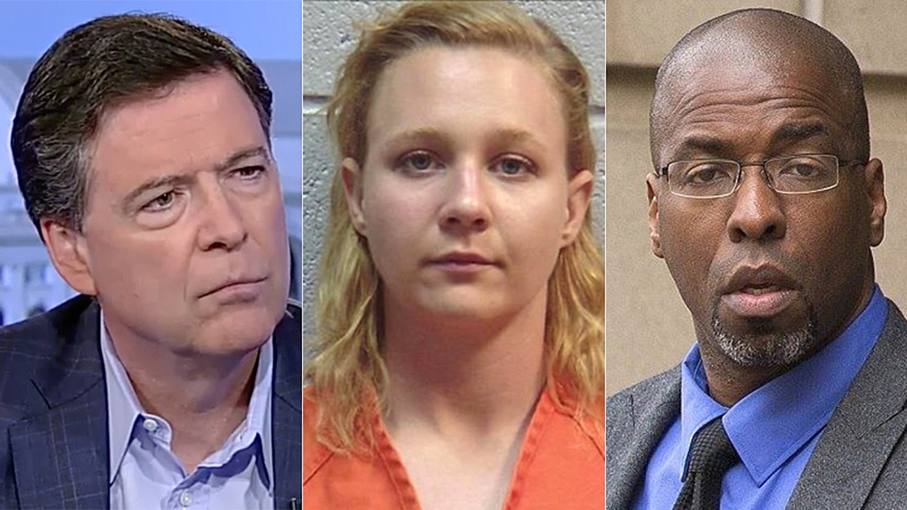 Former FBI director James Comey, former federal contractor Reality Winner and former CIA officer Jeffrey Sterling.