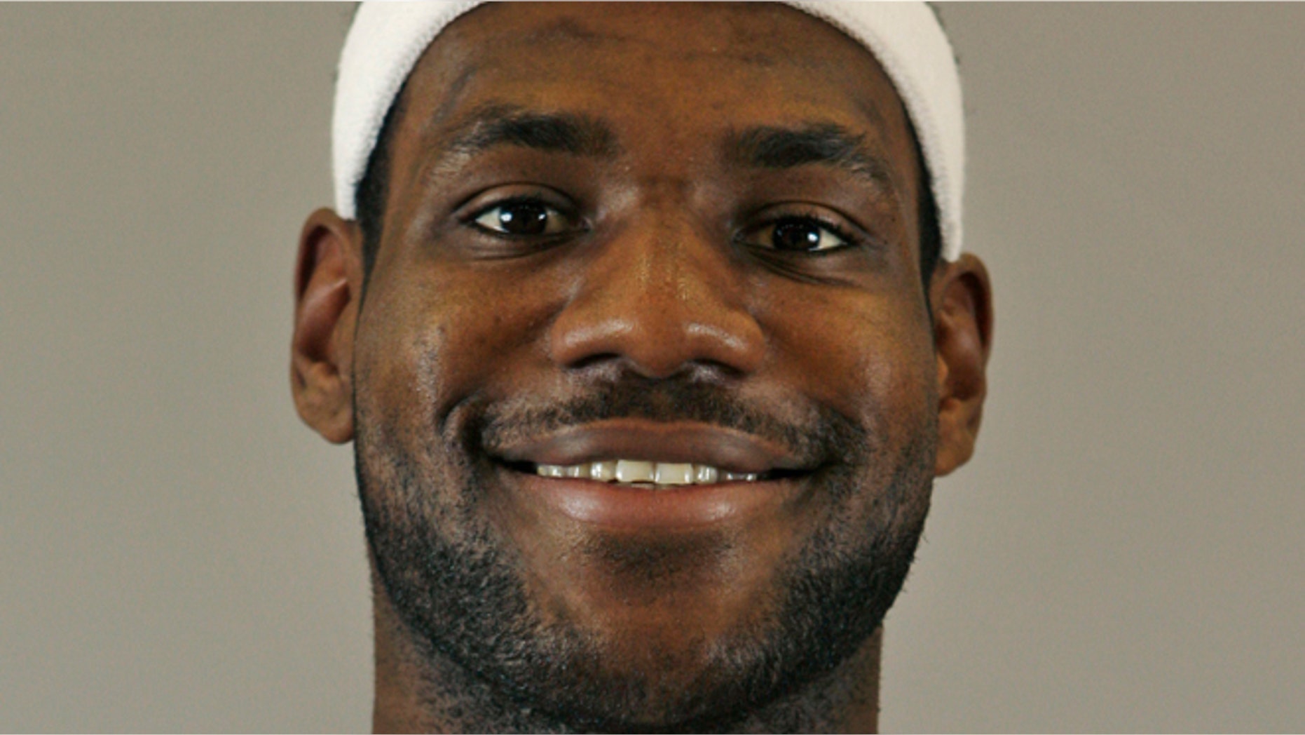 Cleveland Cavaliers' LeBron James poses during NBA basketball team's media day in this Oct. 3, 2009 file photo taken in Independence, Ohio. (AP/Tony Dejak, File)