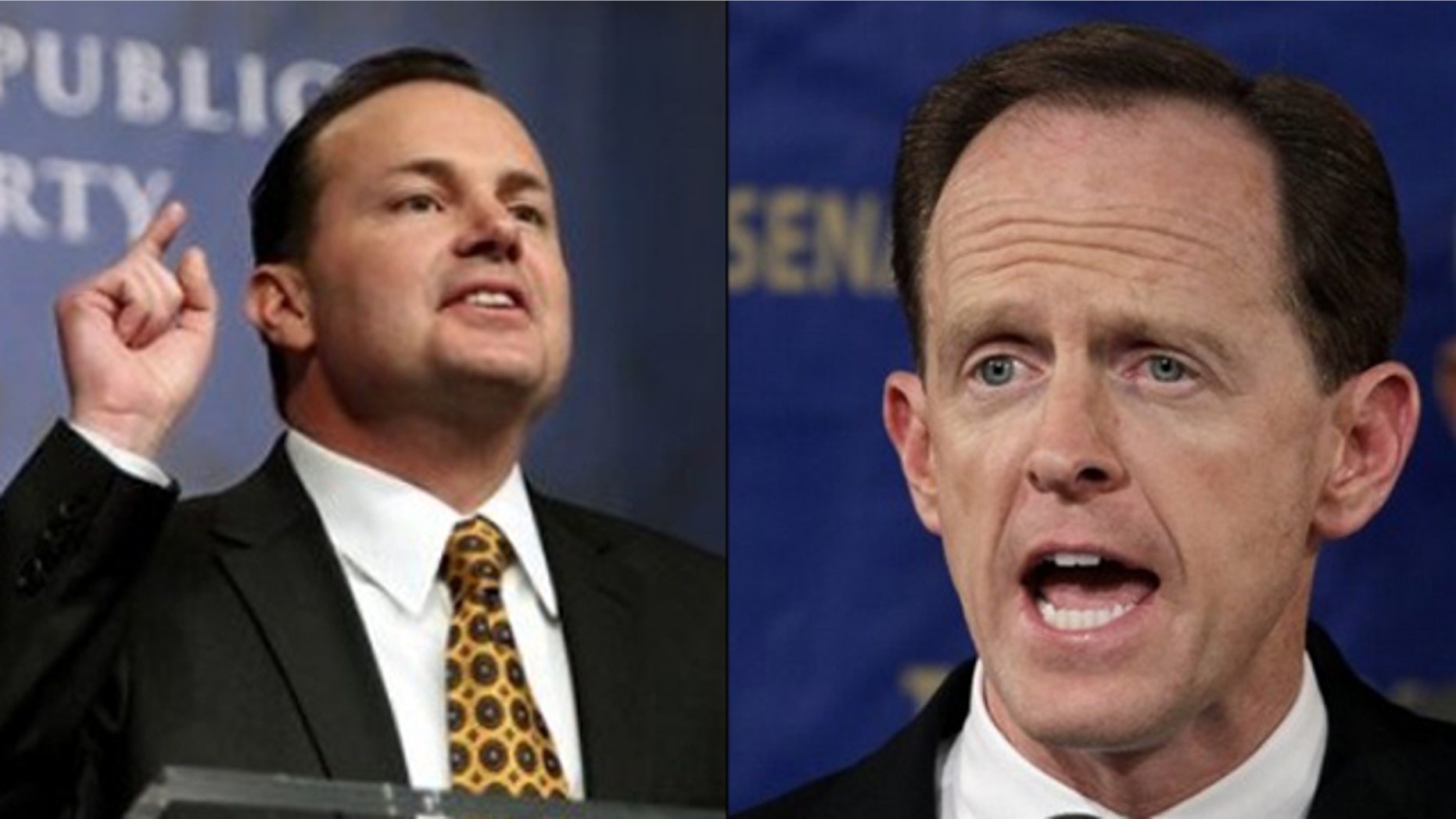 Shown here are Sen.-elect Mike Lee, left, and Sen.-elect Pat Toomey.