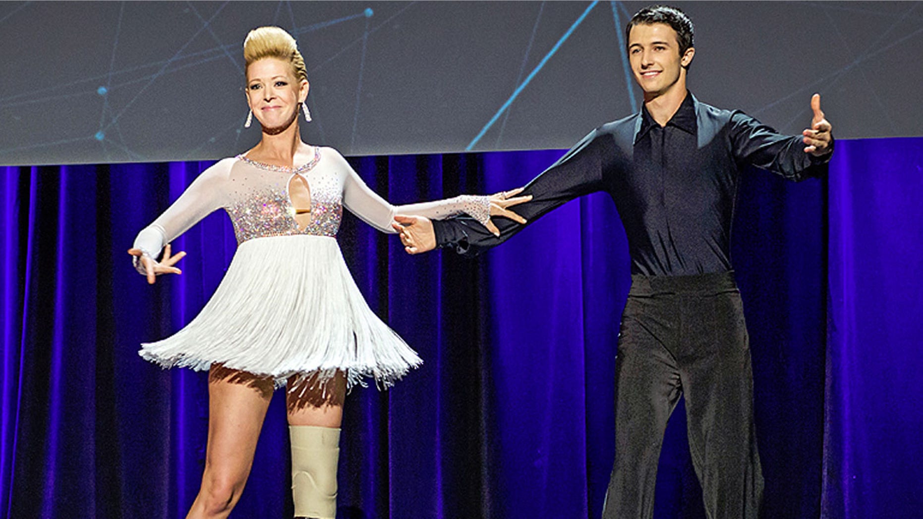 Adrianne Haslet-Davis tweeted Thursday night: "u lost my luggage w over $250k of leg & dance parts."