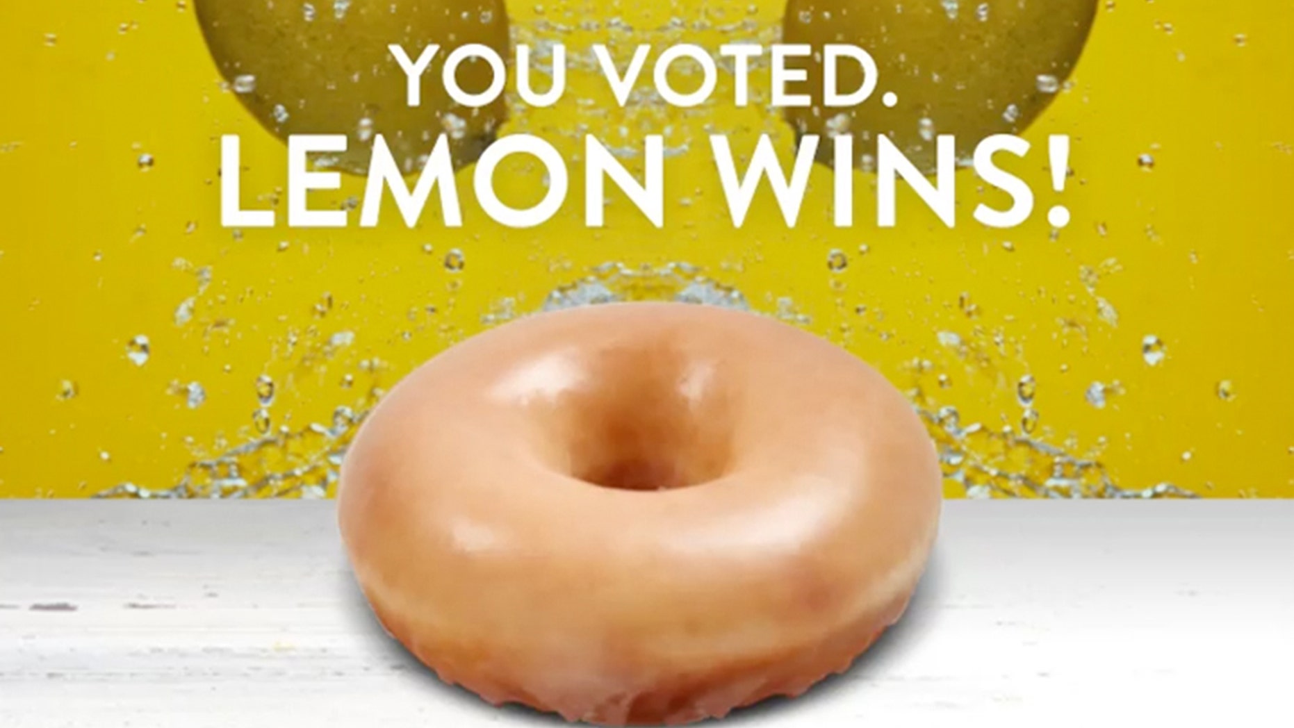 America has spoken, and they have picked lemon to be the glaze flavor for the limited-edition springtime treat.