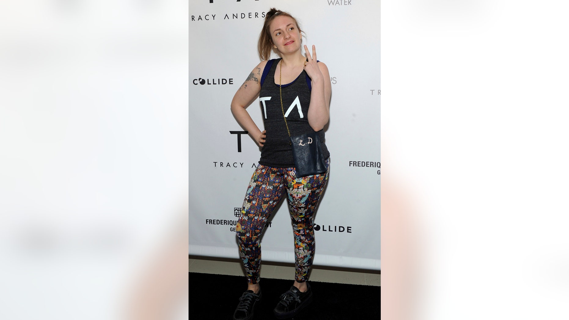 Lena Dunham celebrates the opening of the Tracy Anderson 59th Street studio, Wednesday, March 15, 2017 in New York.