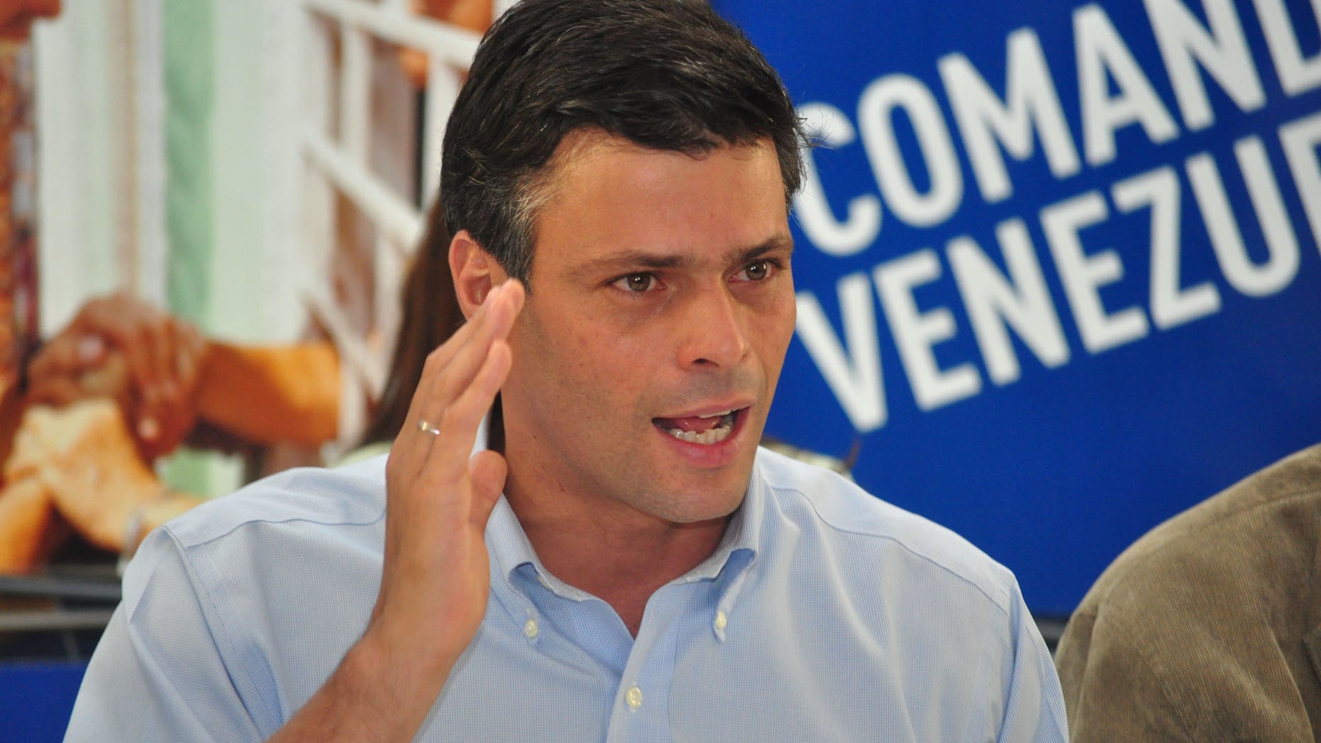 Former Venezuelan presidential contender Leopoldo Lopez