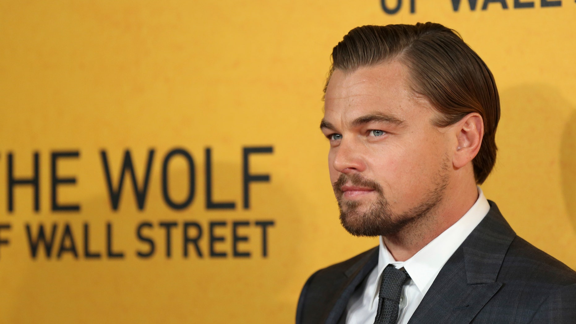 January 9, 2014. Leonardo DiCaprio arrives for the U.K. premiere of "The Wolf of Wall Street" at Leicester Square, London.