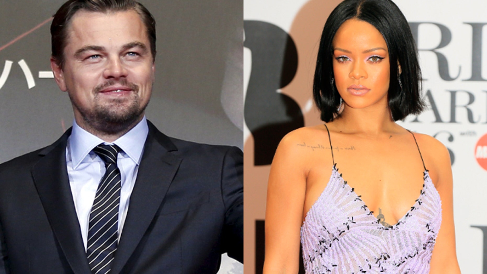 Leonardo DiCaprio, left, and Rihanna were snapped spending some time together. REUTERS