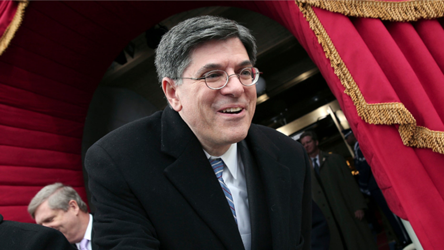 FILE: Jan. 21, 2013: Treasury Secretary Jack Lew, arrives on the West Front of the Capitol, in Washington, D.C.