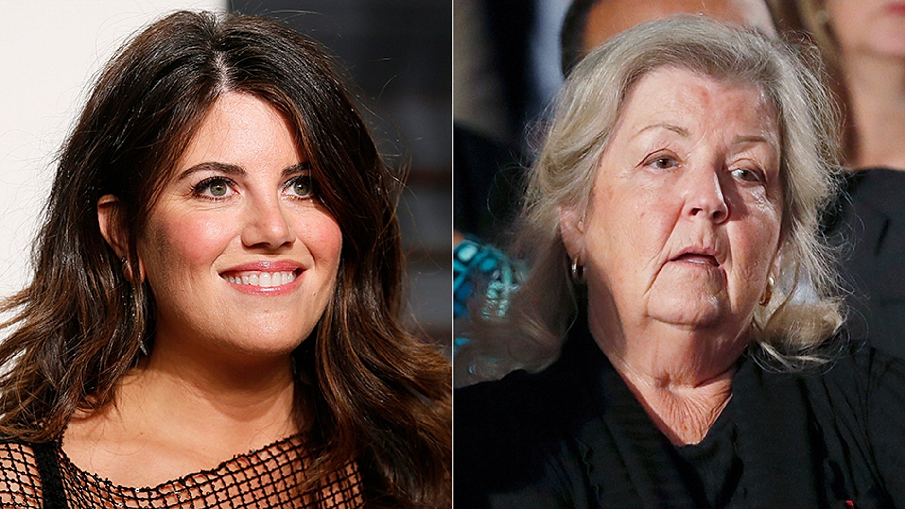 Juanita Broaddrick (right) lashed out at Monica Lewinsky (left) on Thursday after she tweeted the #MeToo hashtag, marking herself a victim of sexual harassment or assault.