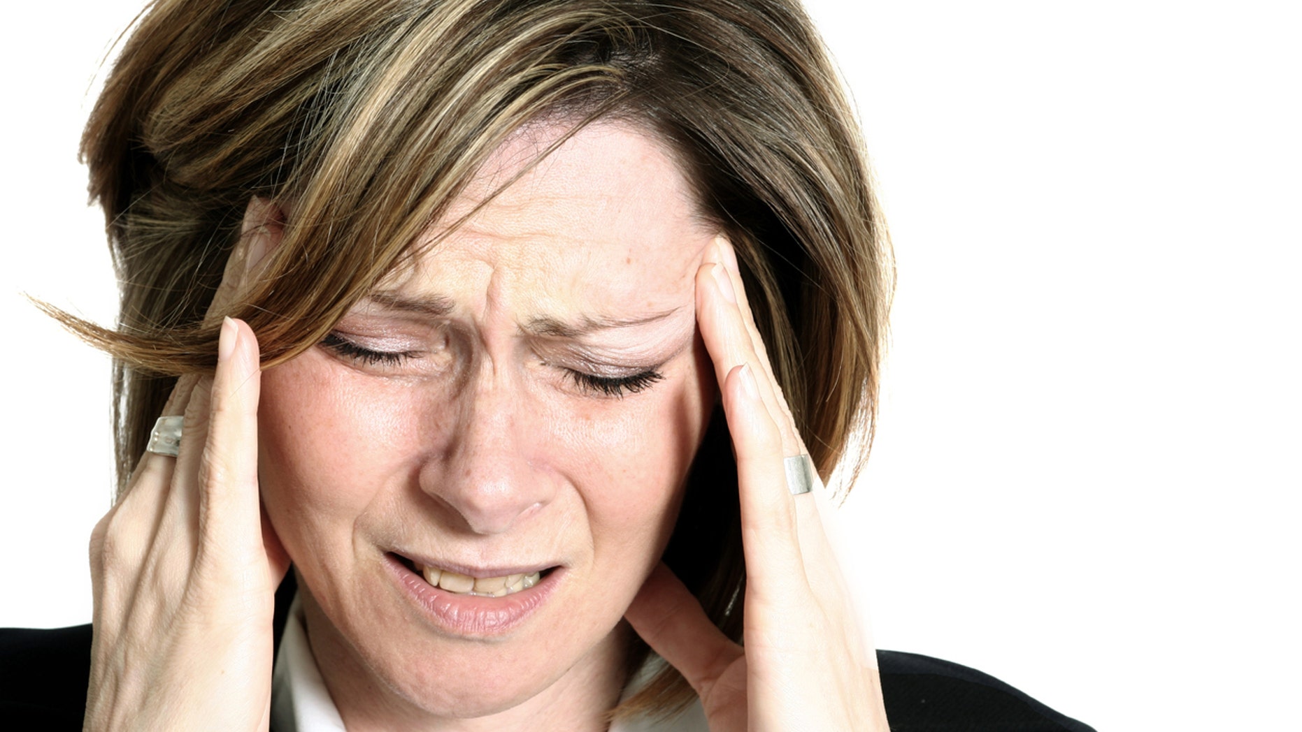 businesswoman with headache