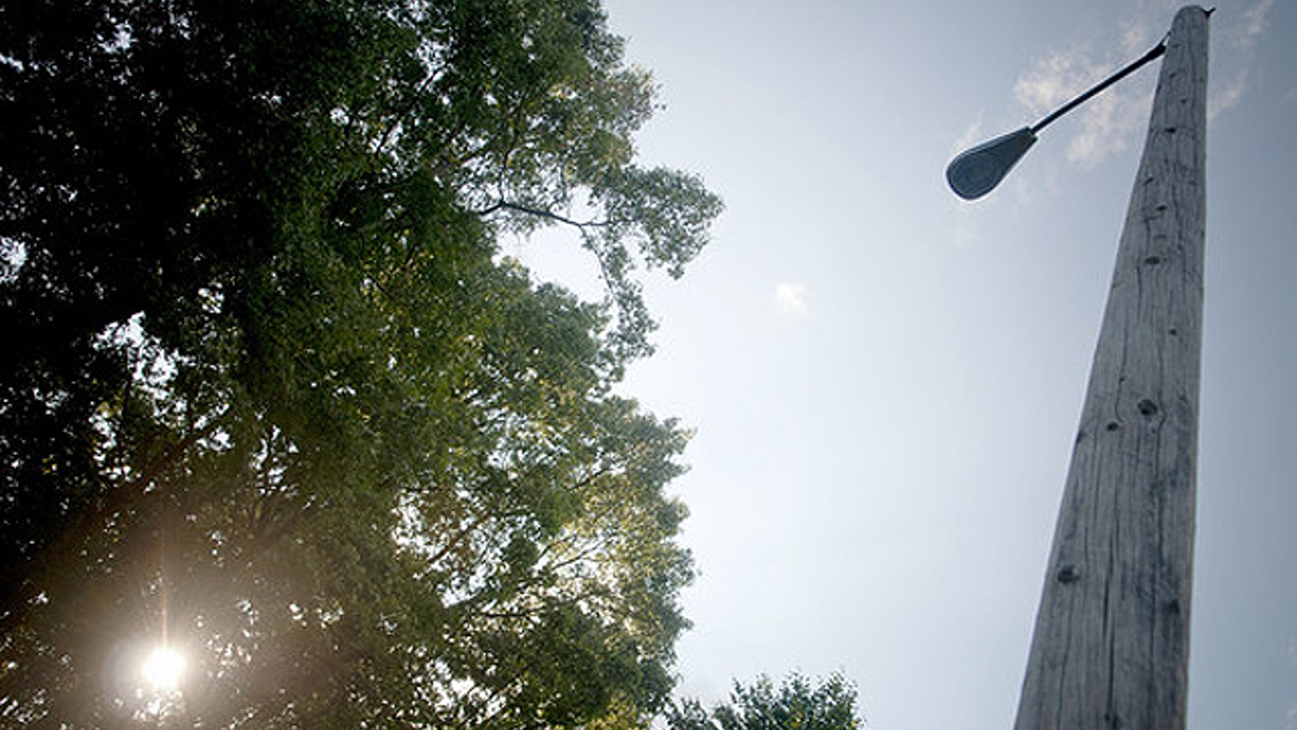 Grace Edwards, of Cheshire, Conn., recently discovered she had been paying Connecticut Light & Power to power two streetlights for the past 25 years. (Mark Mirko/Hartford Courant)
