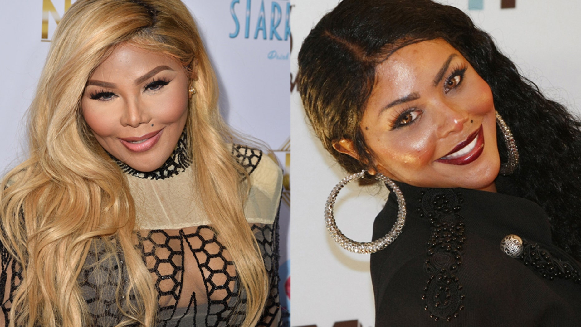 Lil' Kim in 2016 (left) and in 2009 (right).