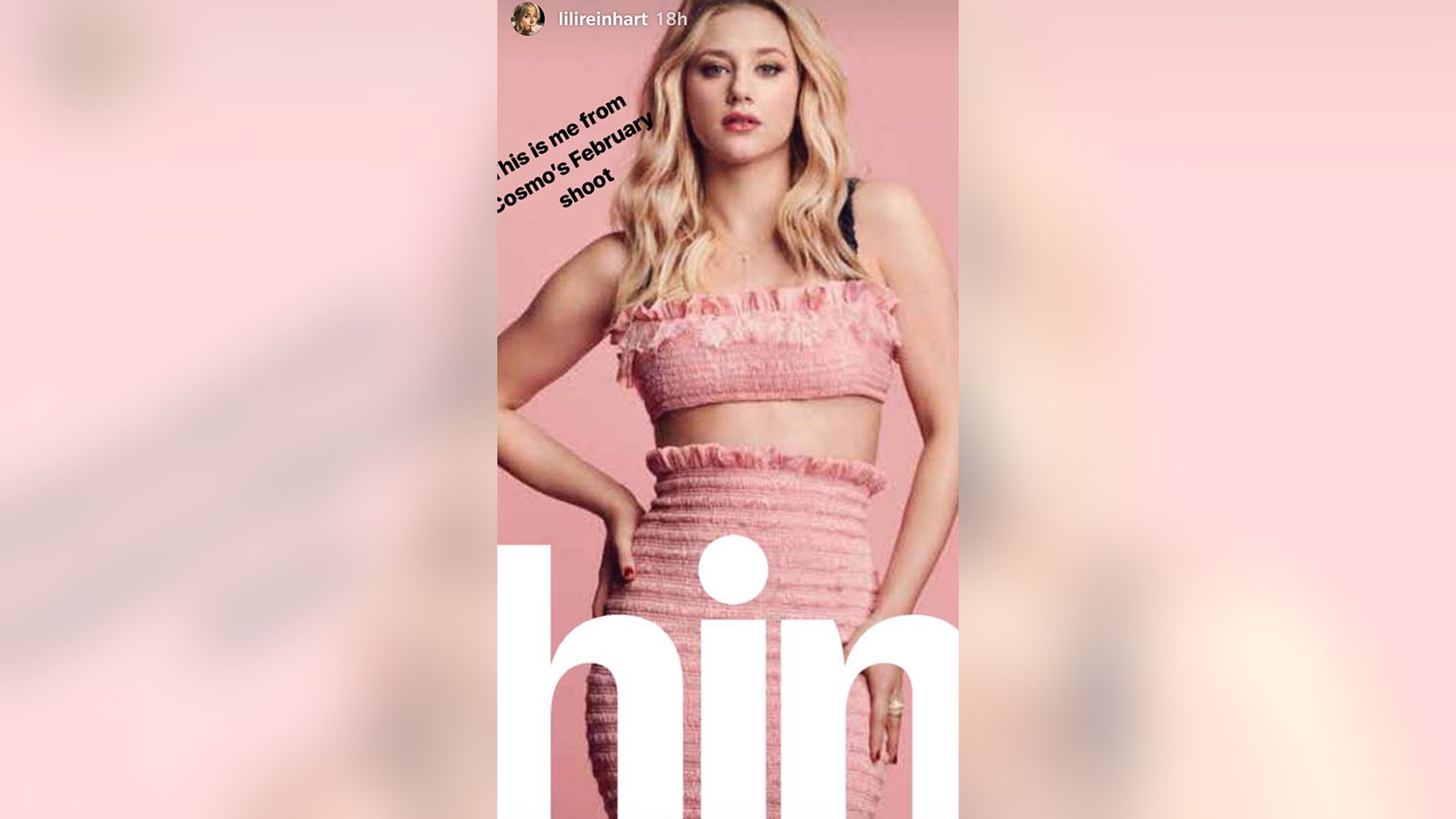 Lili Reinhart talks about being Photoshopped in cover spread for Comso Philippines in February.
