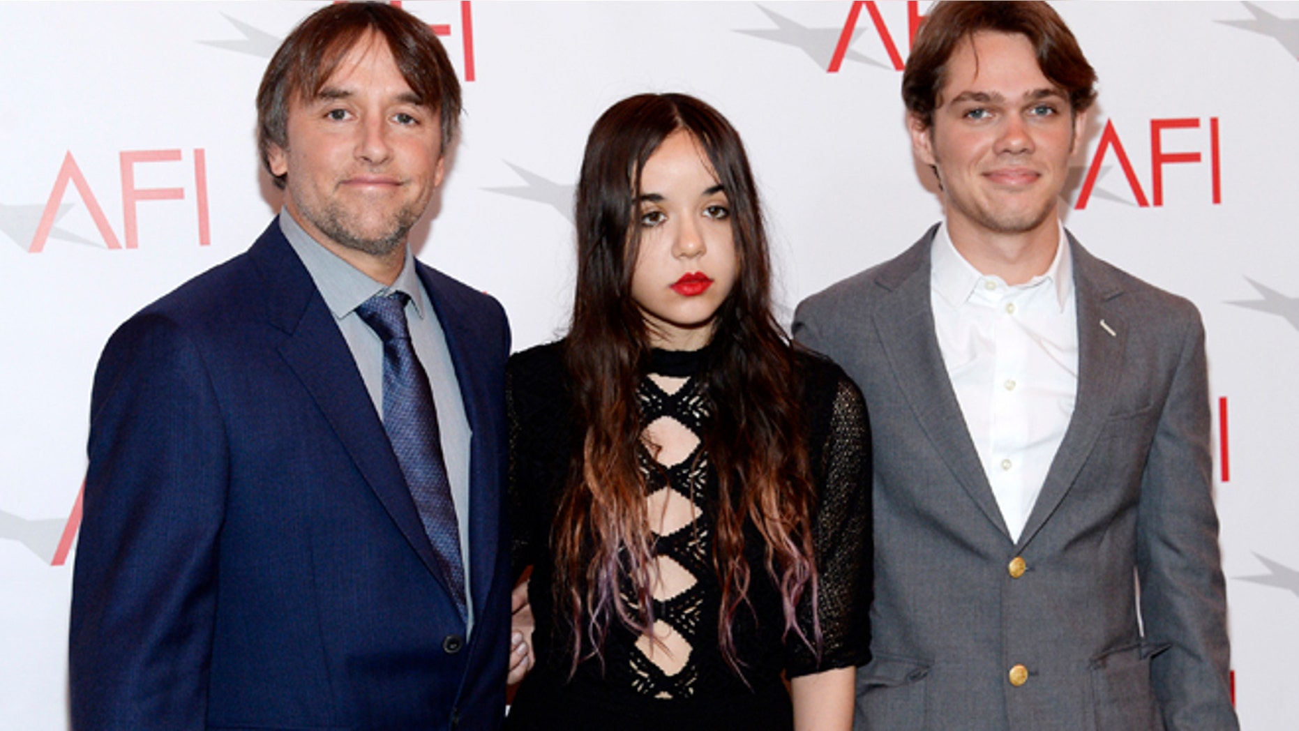 "Boyhood" actress Lorelei Linklater (C) was given a three-year deferred sentence for drug possession.