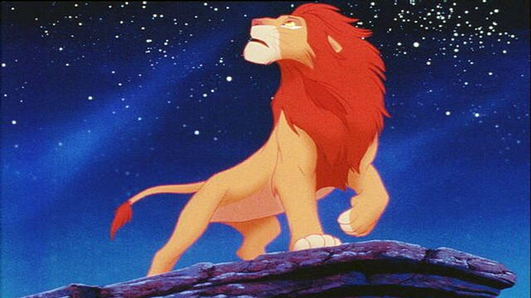 Simba as an adult in "The Lion King."