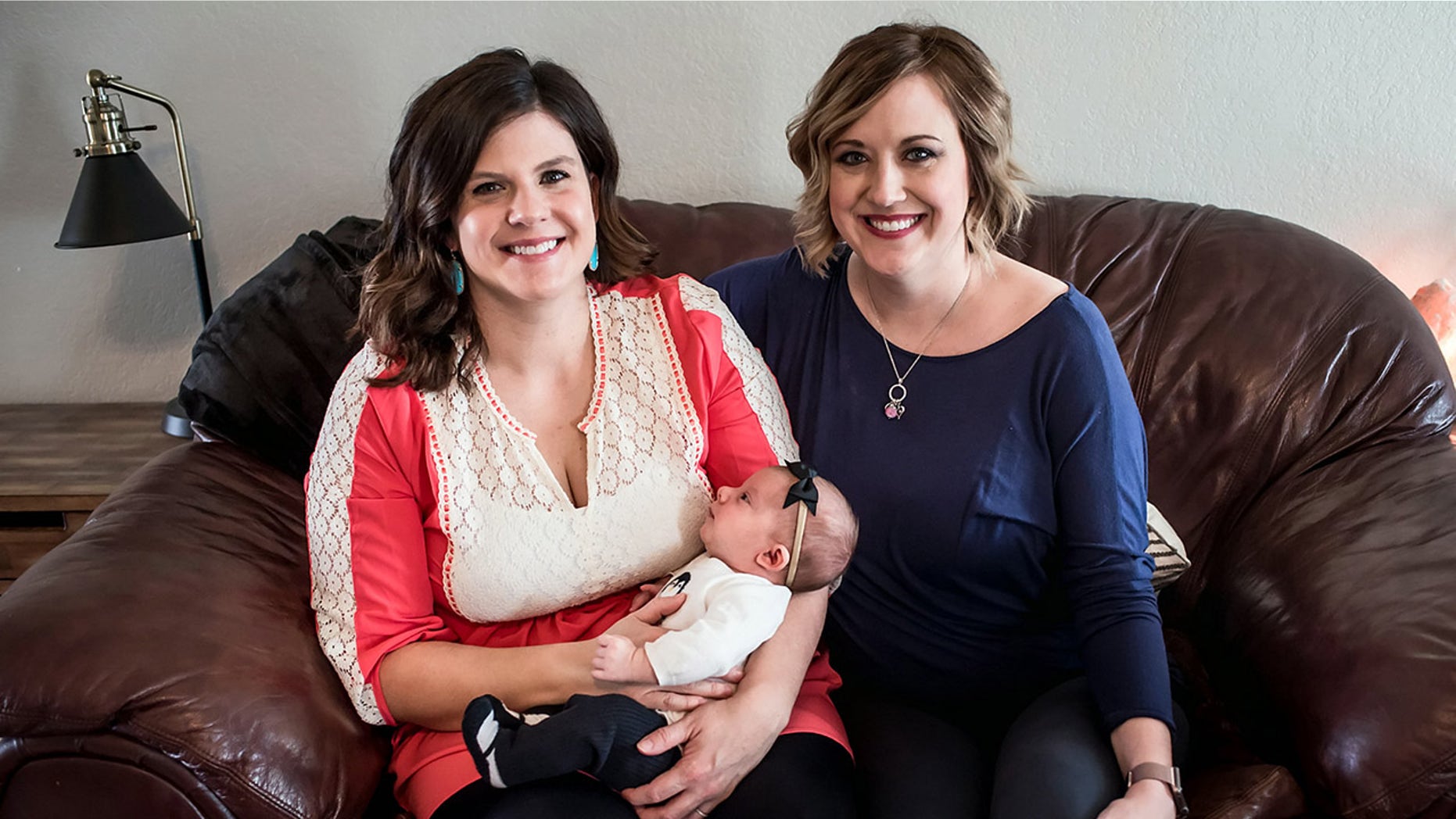 Jenny Rogers (right) came to the aid of Dianne Burnett and baby Merrytt (left) by donating 700 oz of her breast milk after losing her newborn daughter.