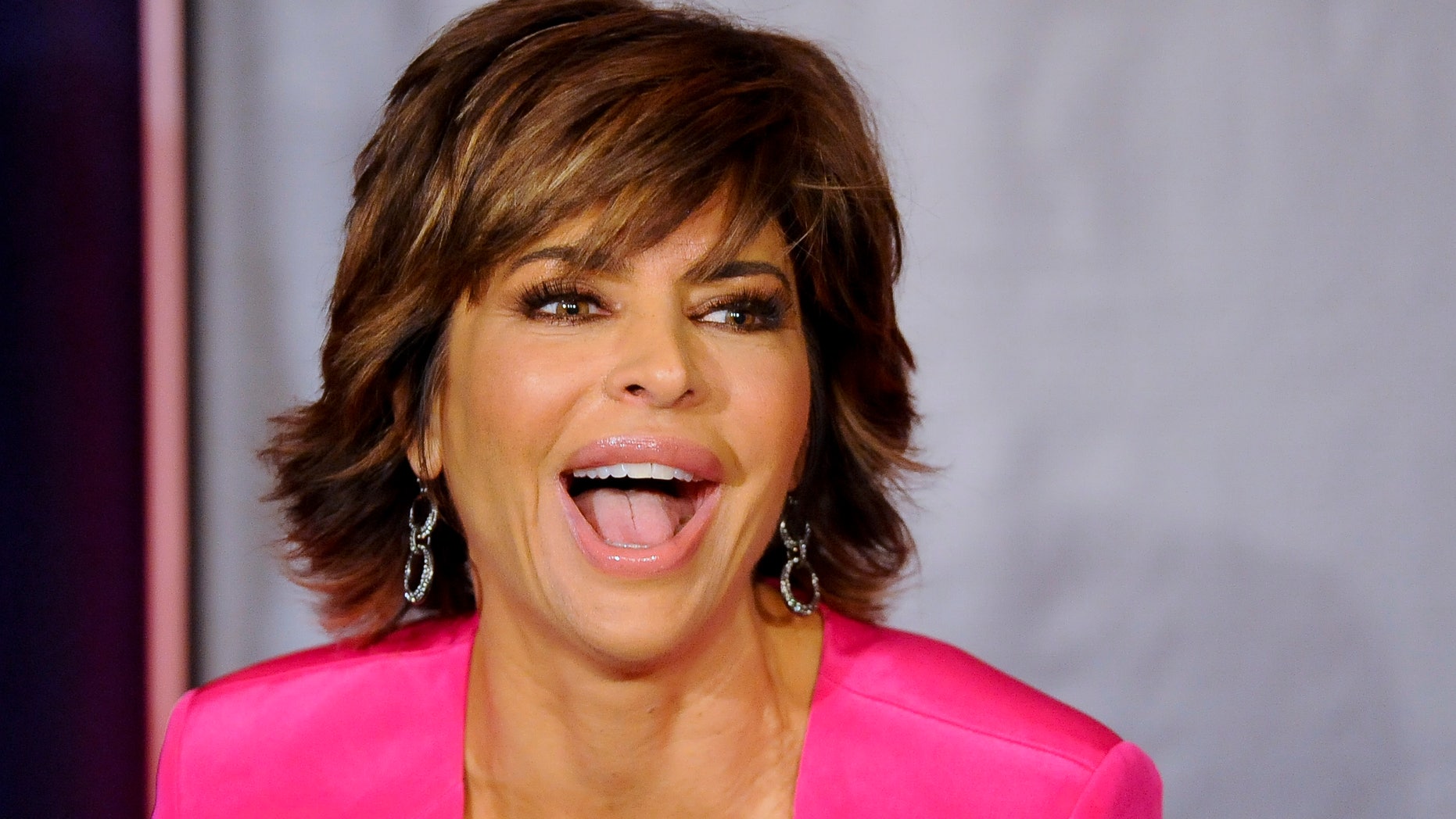 January 6, 2013. Actress Lisa Rinna takes part in a panel during the 2013 Winter Press Tour for the Television Critics Association in Pasadena, California.