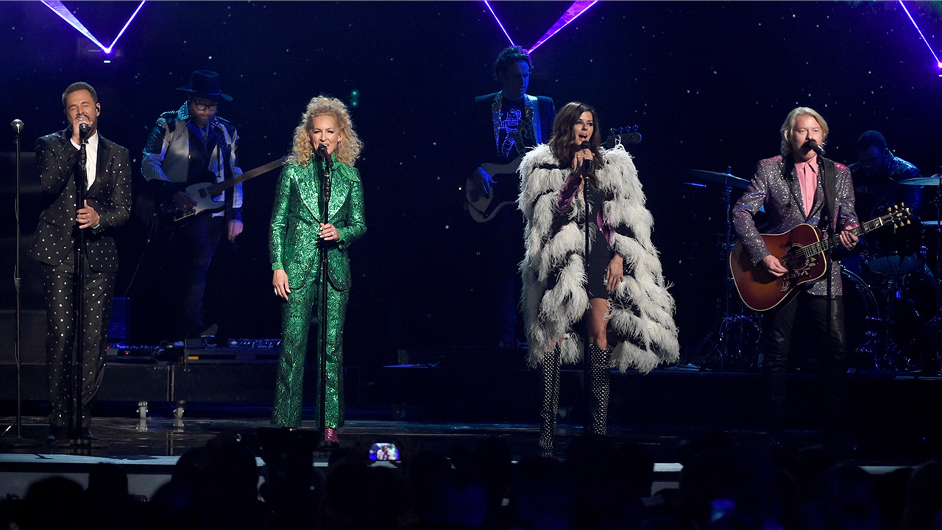 Little Big Town sang Elton John's "Rocket Man" at the ACMs in celebration of the icon's new album, "Restoration," which features country singers covering his songs.