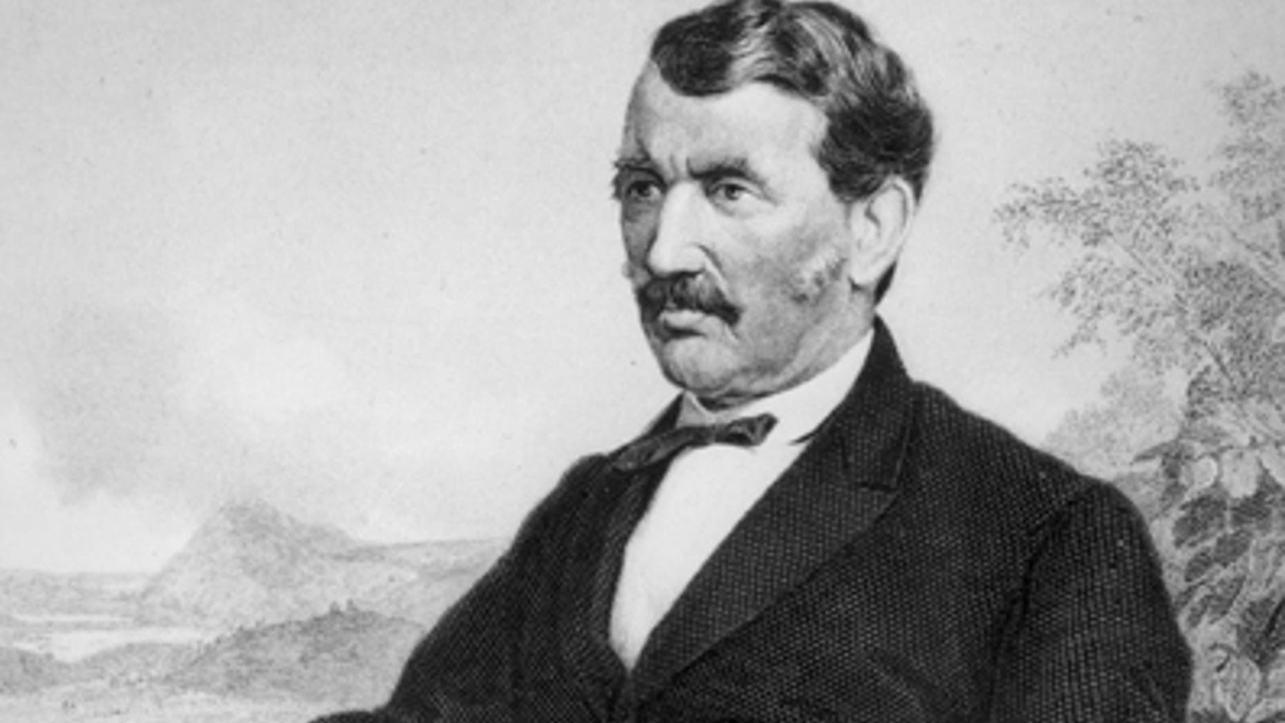 This is an undated file photo of a painting of David Livingstone, Scottish missionary and explorer in Africa and opponent of the slave trade.