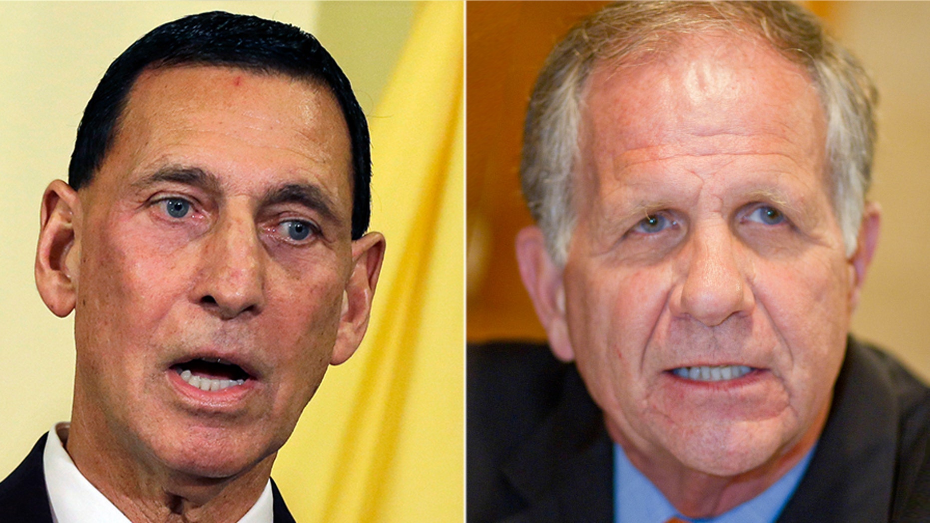 GOP Reps. Frank LoBiondo, left, and Ted Poe, right, announced Tuesday they will retire at the end of their terms.